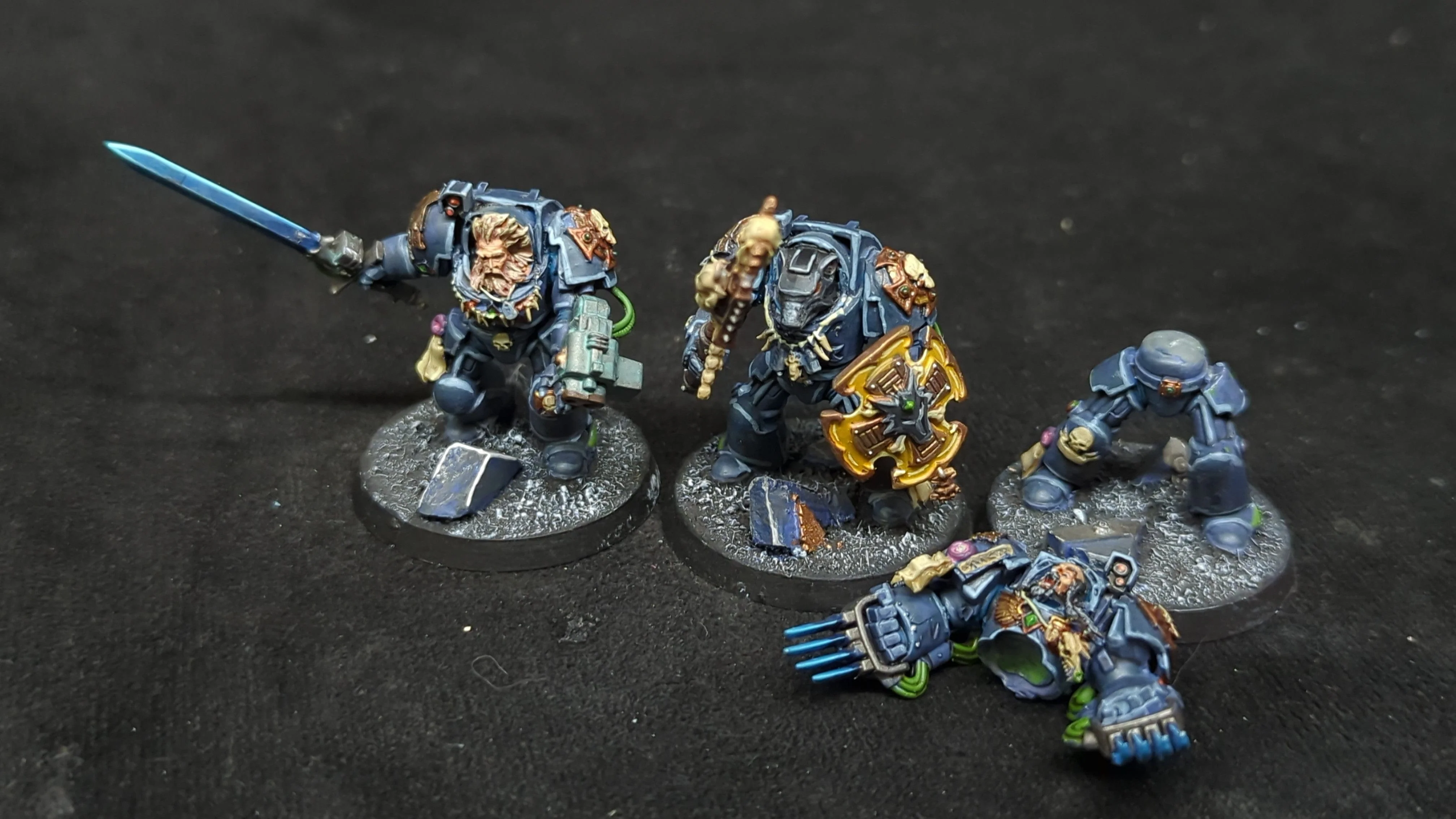 Warhammer 40k Space Marines Terminator Squad x3 Painted