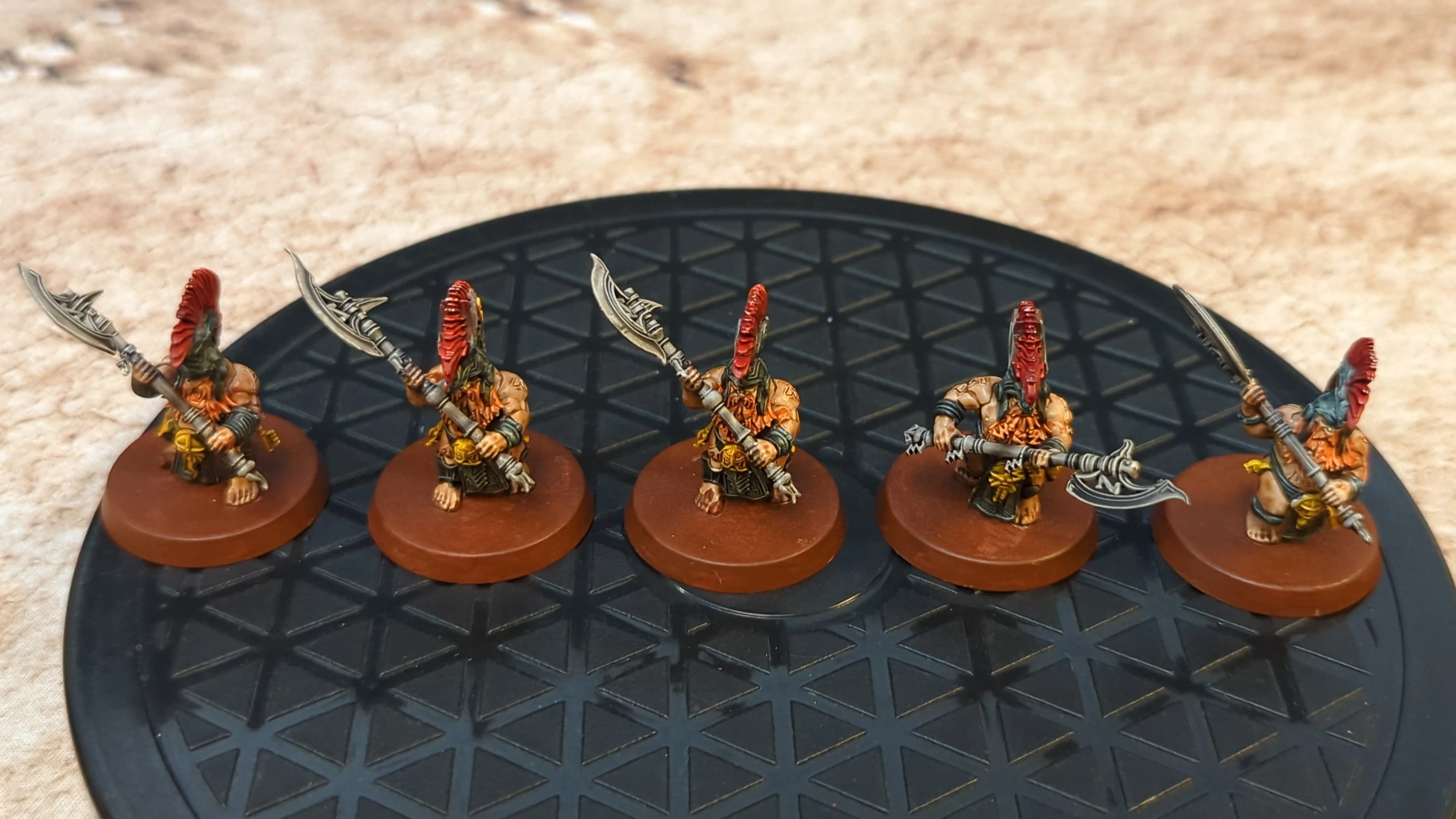 Age of Sigmar Fyreslayers Hearthguard Berzerkers x5 Painted