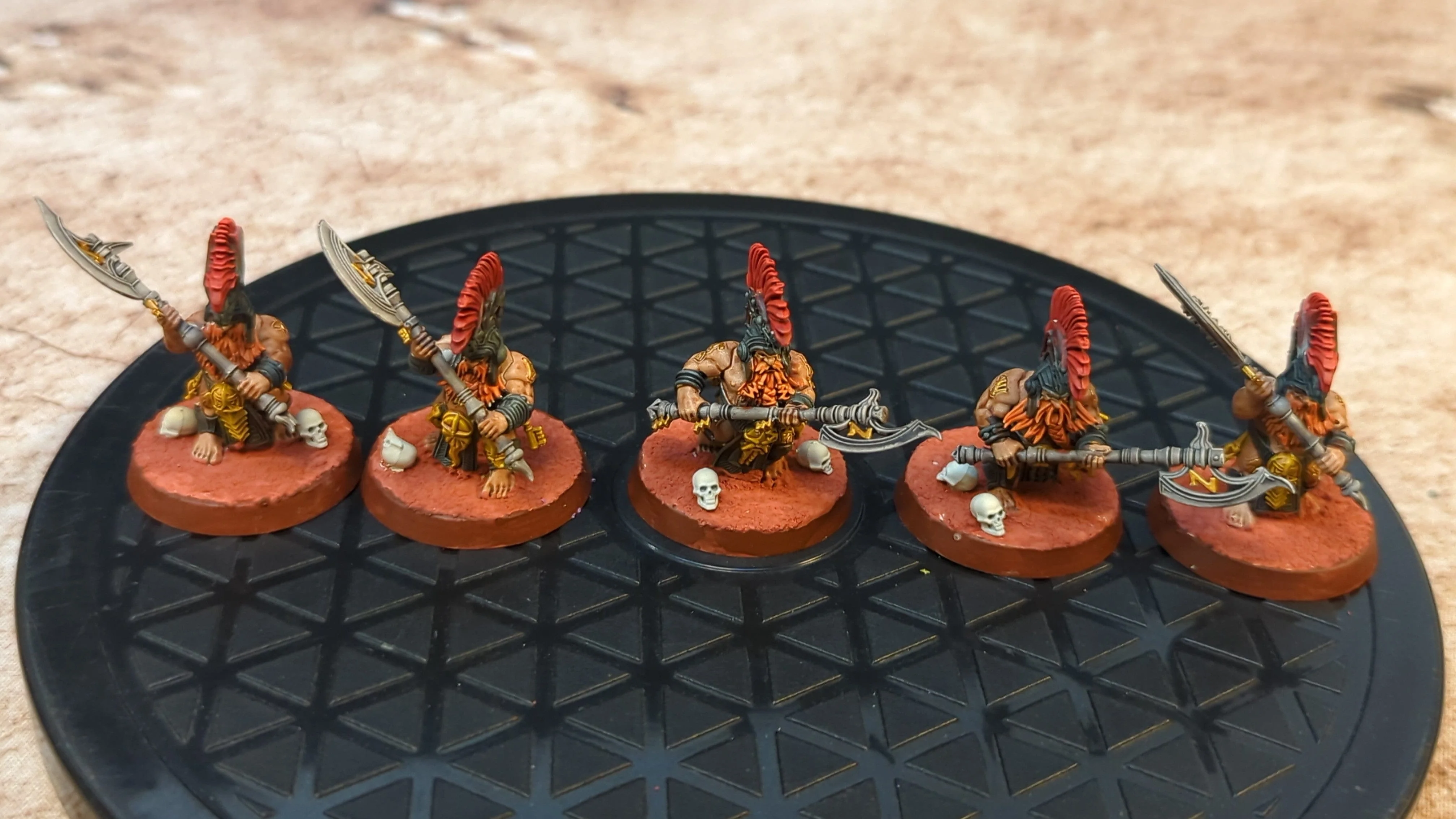 Age of Sigmar Fyreslayers Hearthguard Berzerkers x5 Painted