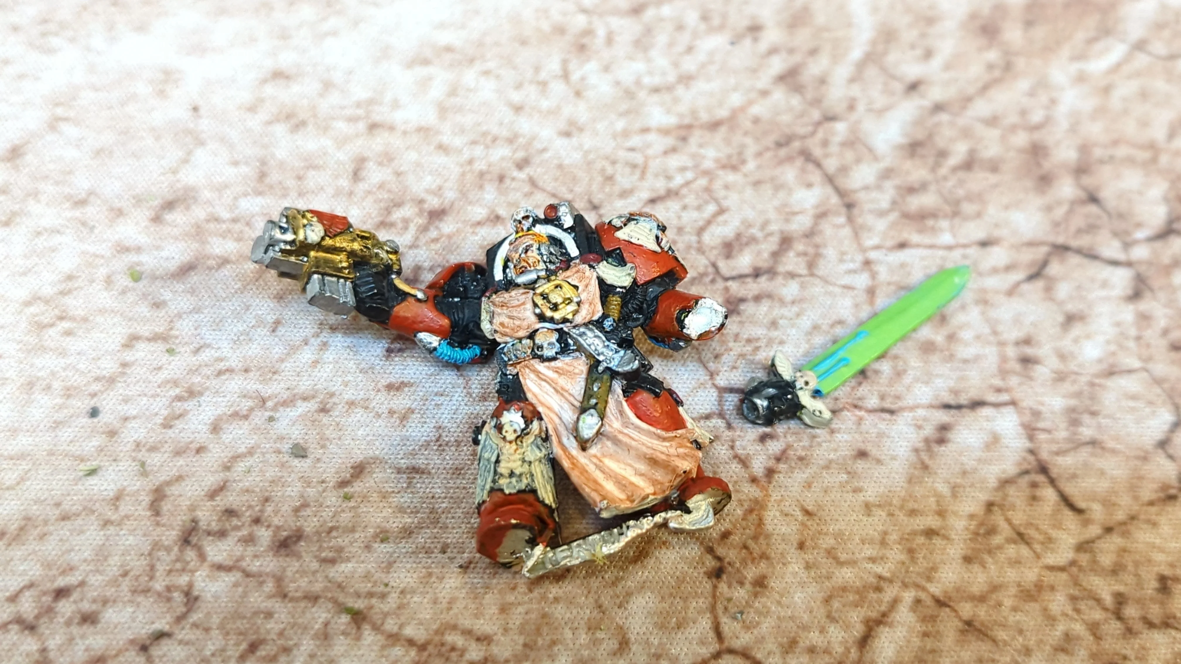Warhammer 40k Space Marine Captain in Terminator Armor (OOP Metal) x1 OOP Painted