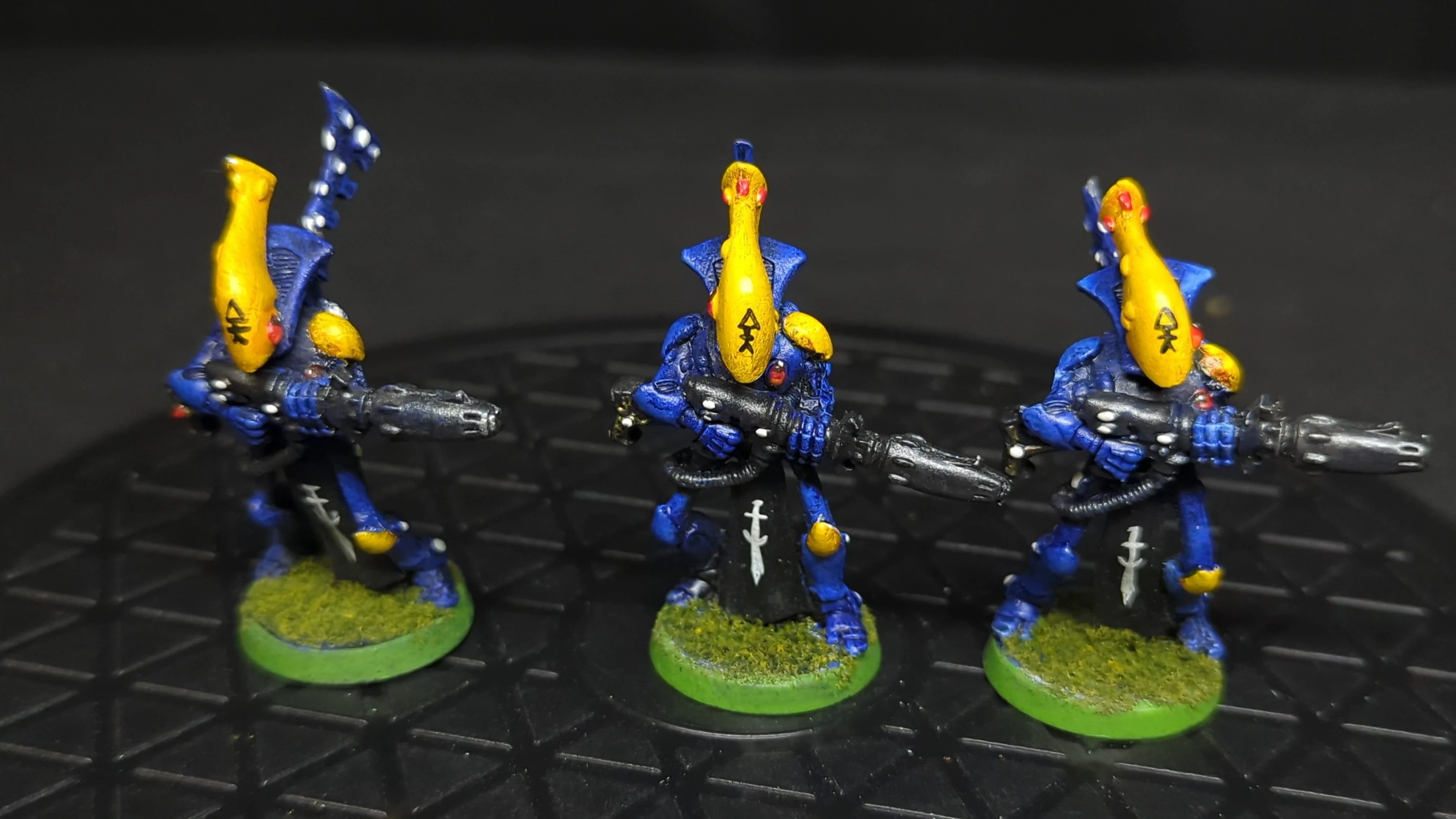 Warhammer 40k Wraithguard (oop metal) x3 OOP Painted