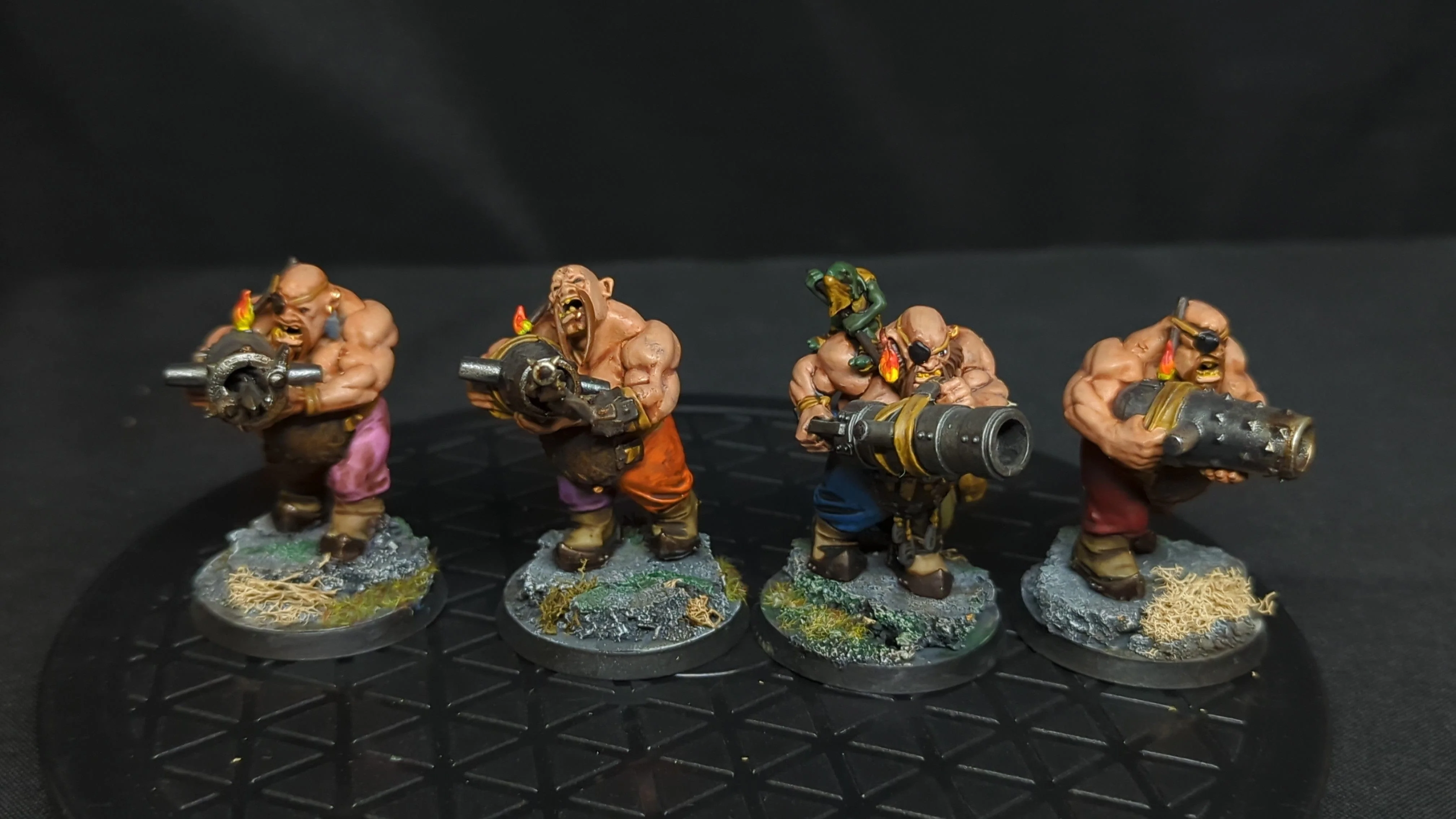 Age of Sigmar Ogor Mawtribes Leadbelchers x4 Painted