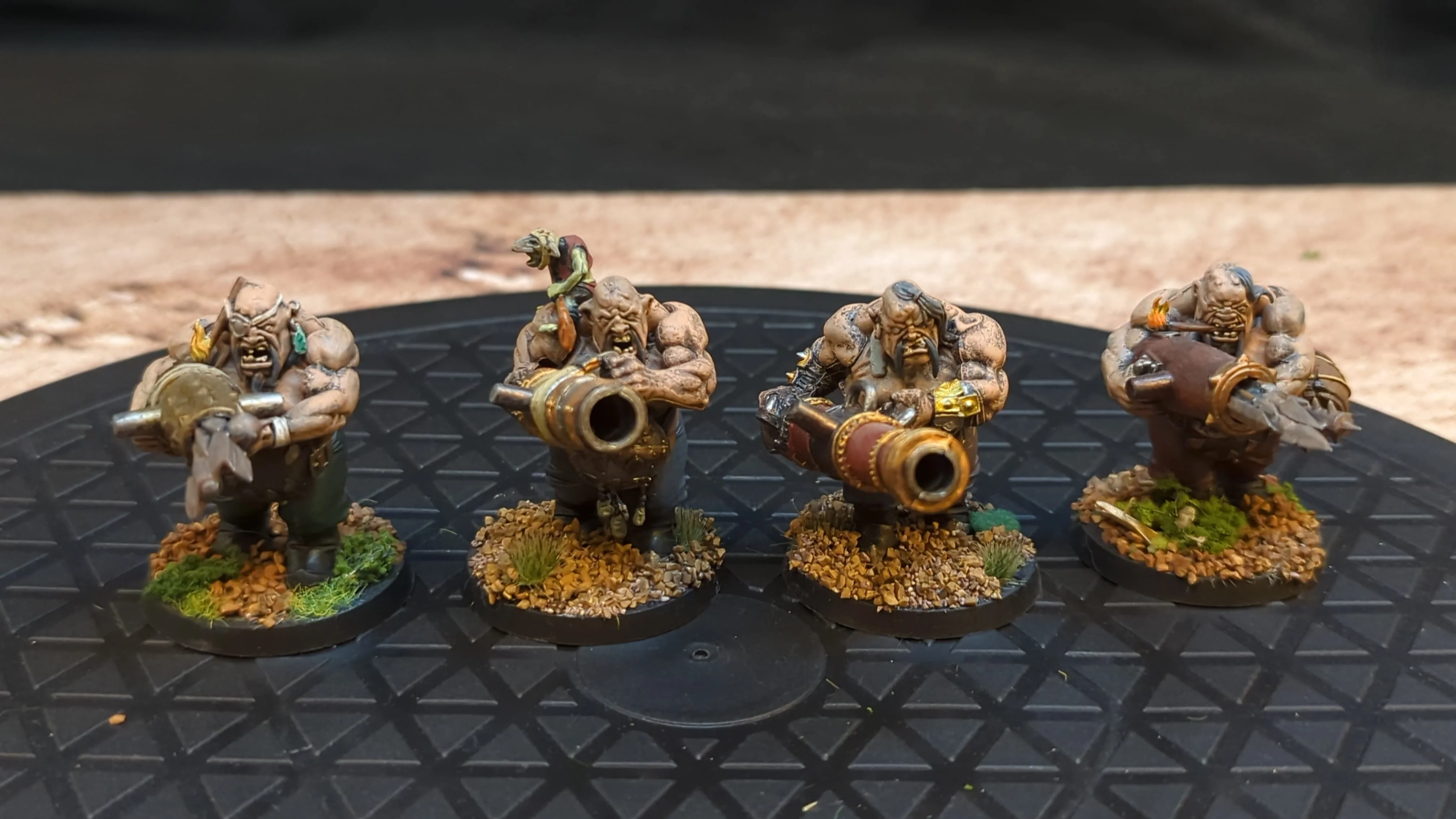 Age of Sigmar Ogor Mawtribes Leadbelchers x4 Painted
