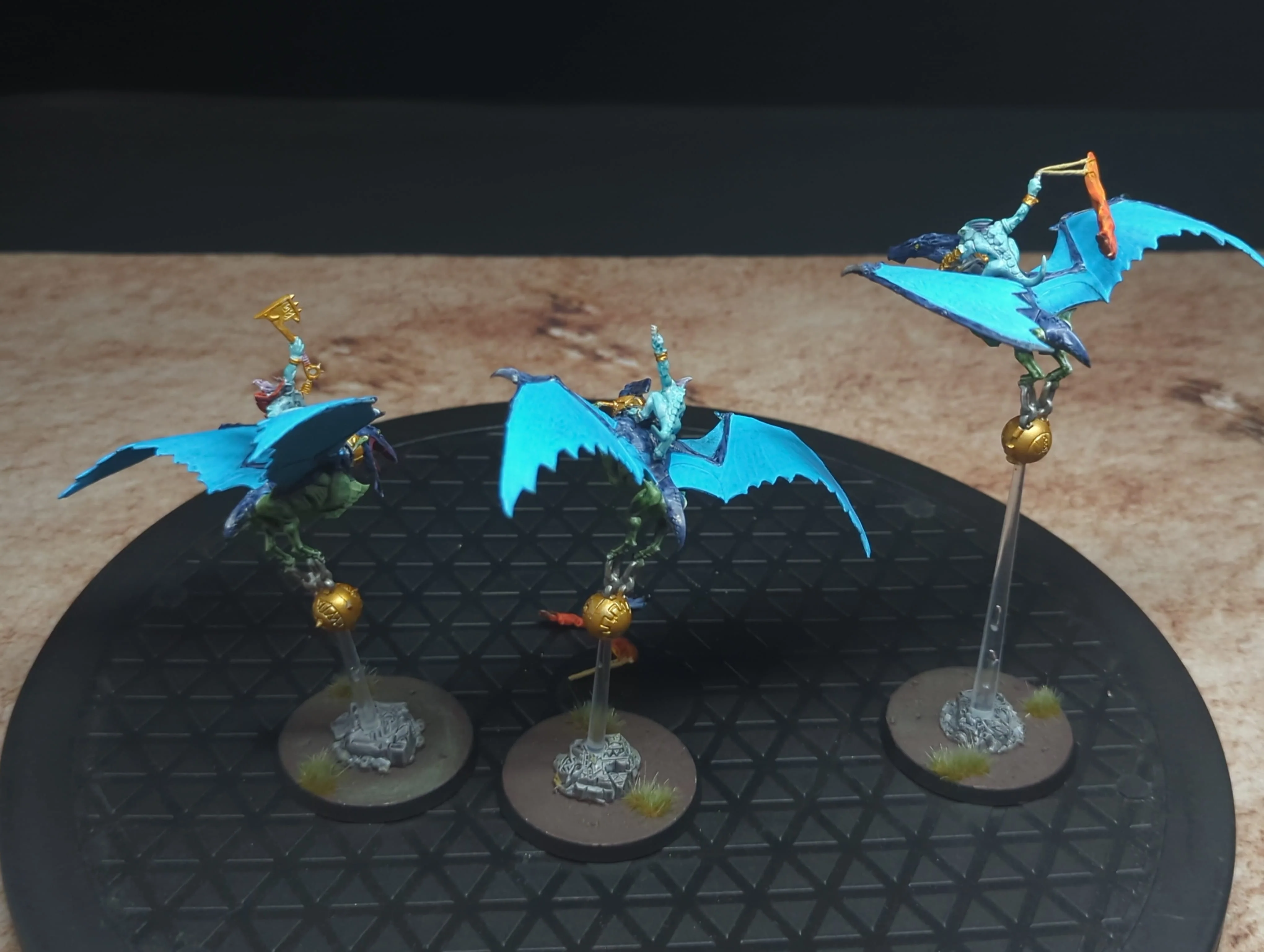 Age of Sigmar Seraphon Terradon Riders / Ripperdactyl Riders x3 Painted - Image 2