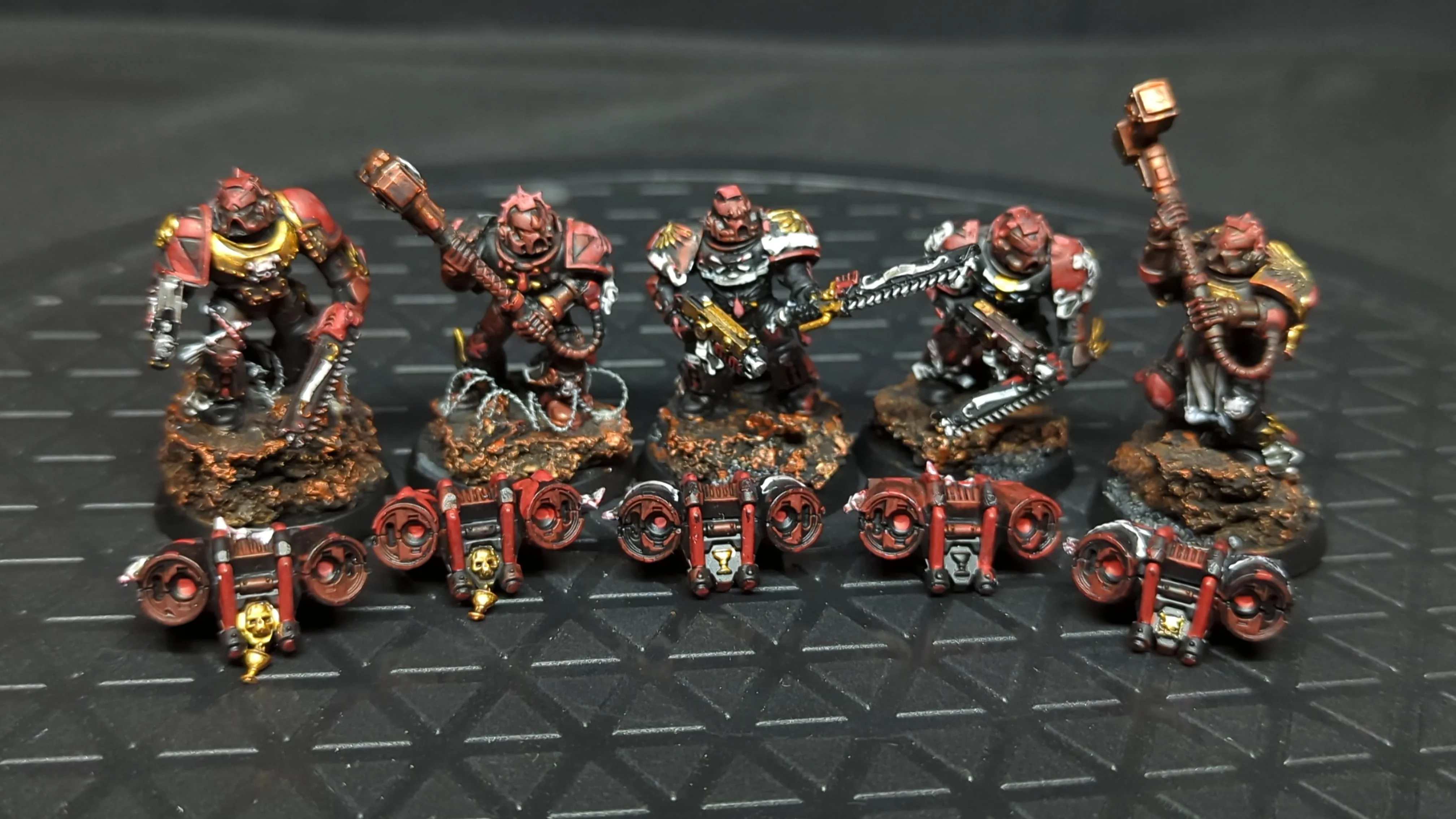 Warhammer 40k Blood Angels Death Company x5 Painted