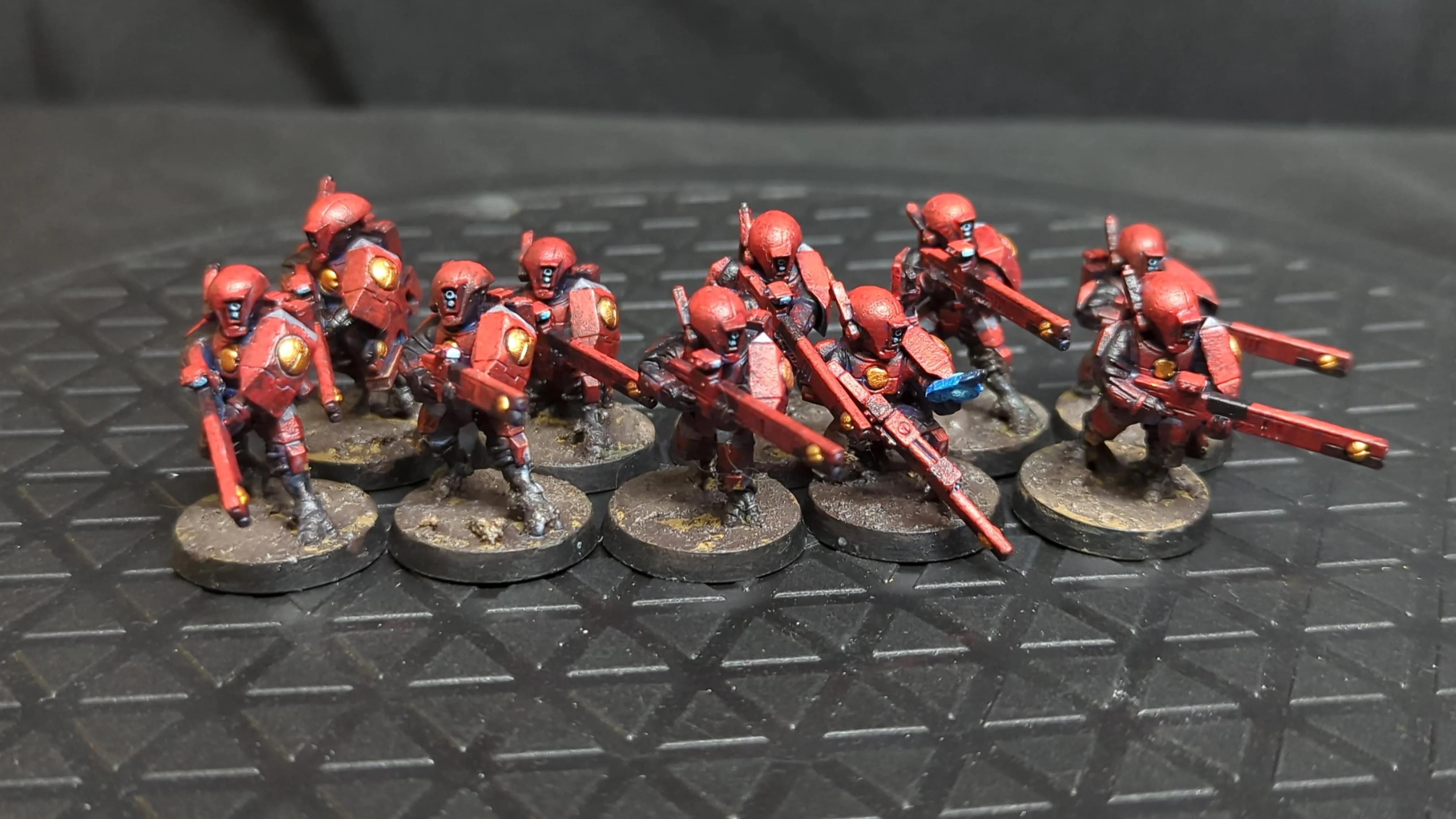 Warhammer 40k T'au Empire Fire Warriors x10 Painted