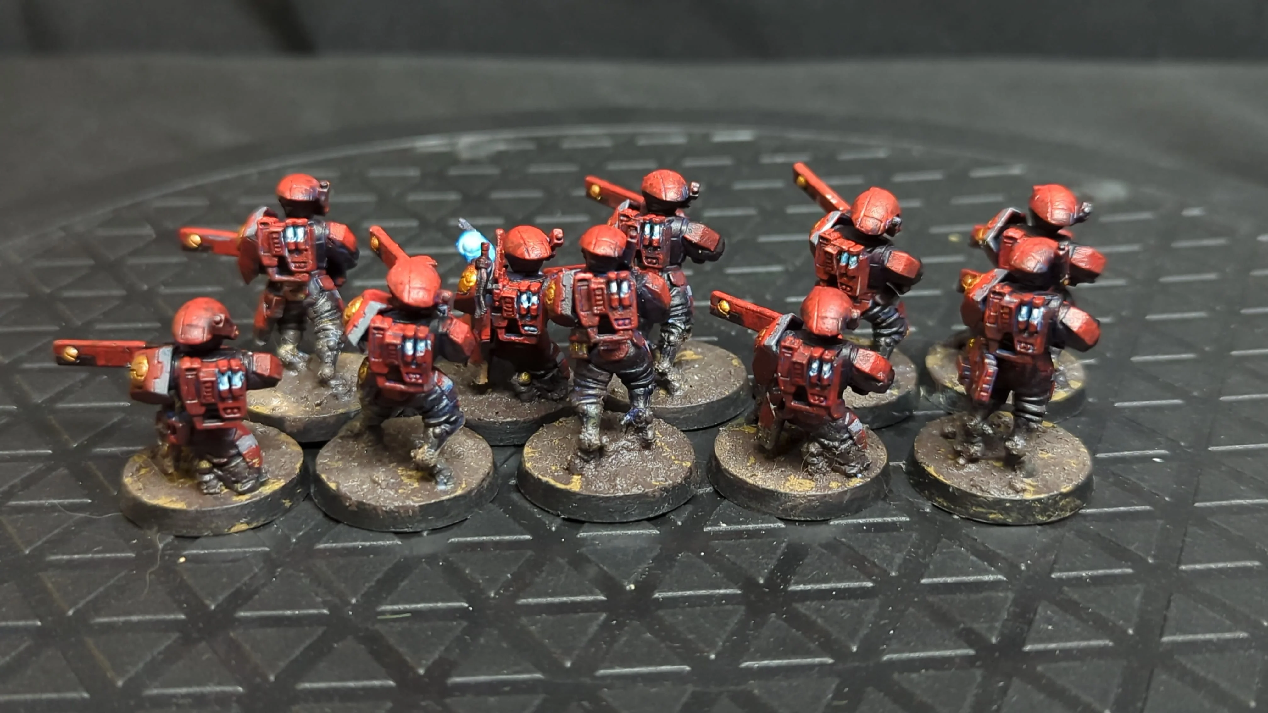 Warhammer 40k T'au Empire Fire Warriors x10 Painted - Image 2