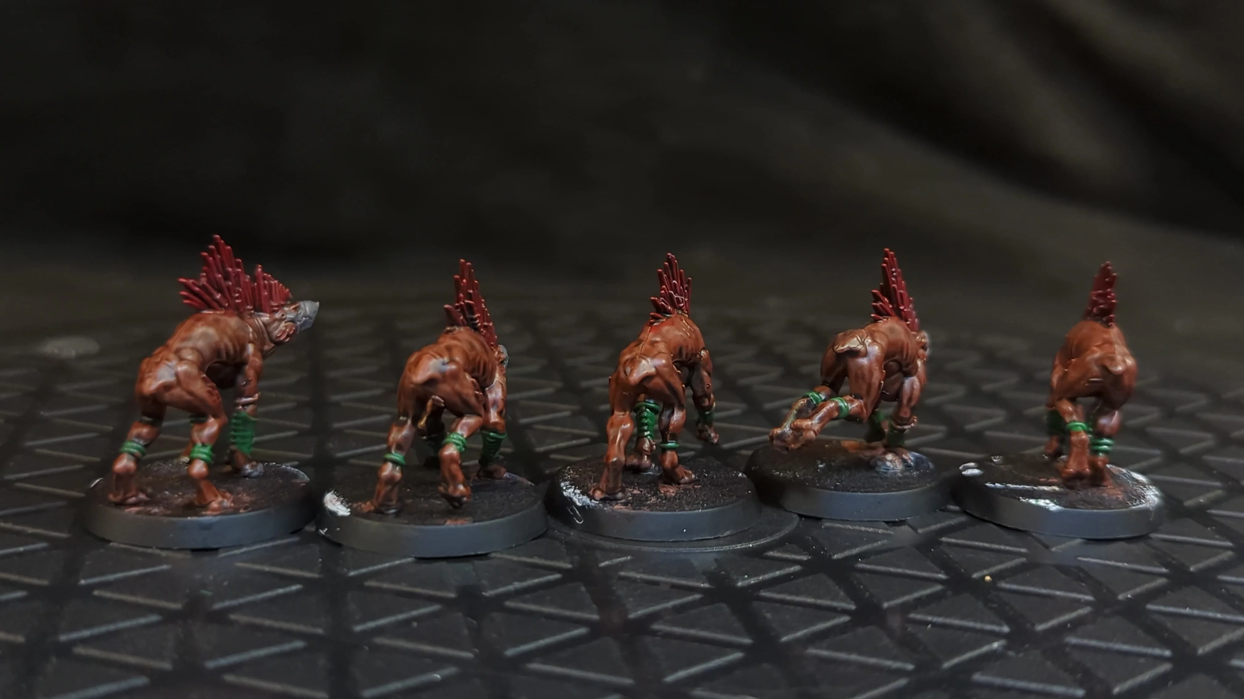 Warhammer 40k T'au Empire Kroot Hounds x5 Painted - Image 2
