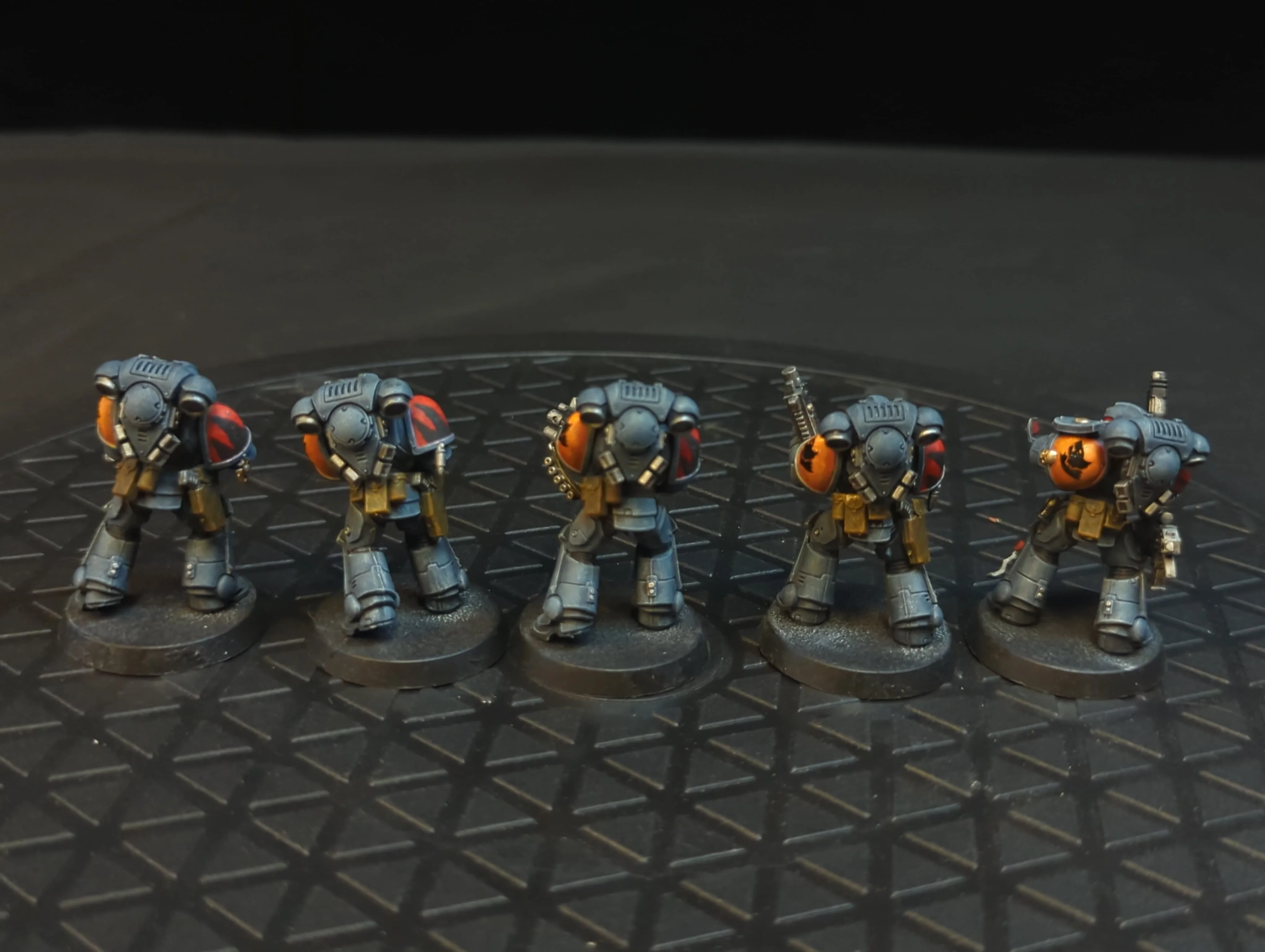 Warhammer 40k Space Marines Primaris Intercessors x5 Painted - Image 2