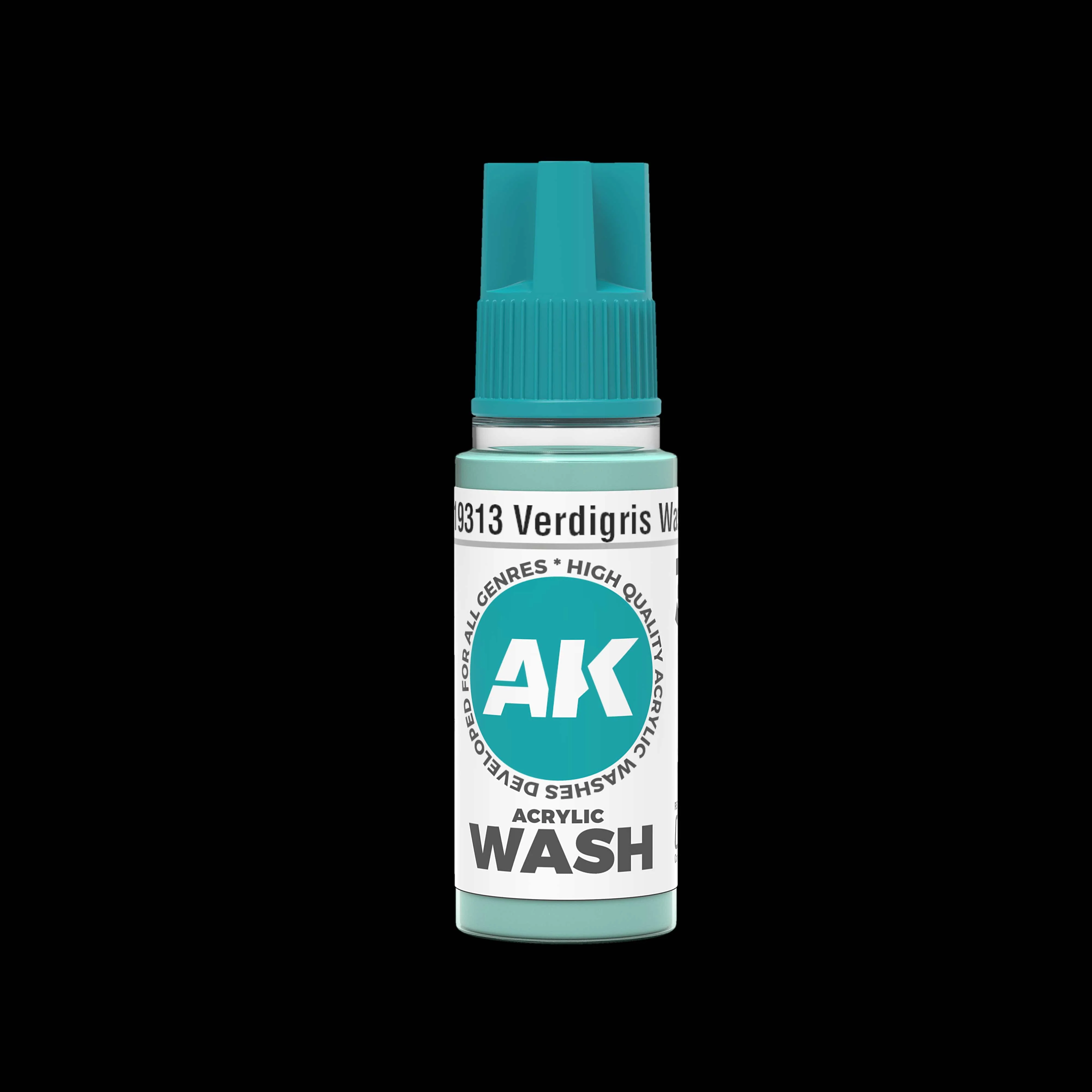 AK Interactive 3rd Gen Acrylic Wash 18ml - Verdigris
