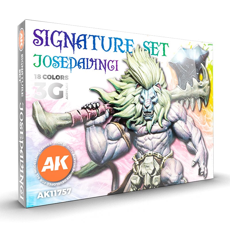 AK Interactive 3rd Gen Acrylics Signature Set - 18 Colors Selected by Jose Davinci