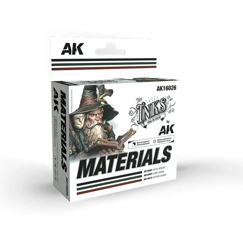 AK Interactive Acrylic Inks 30ml - Materials Set