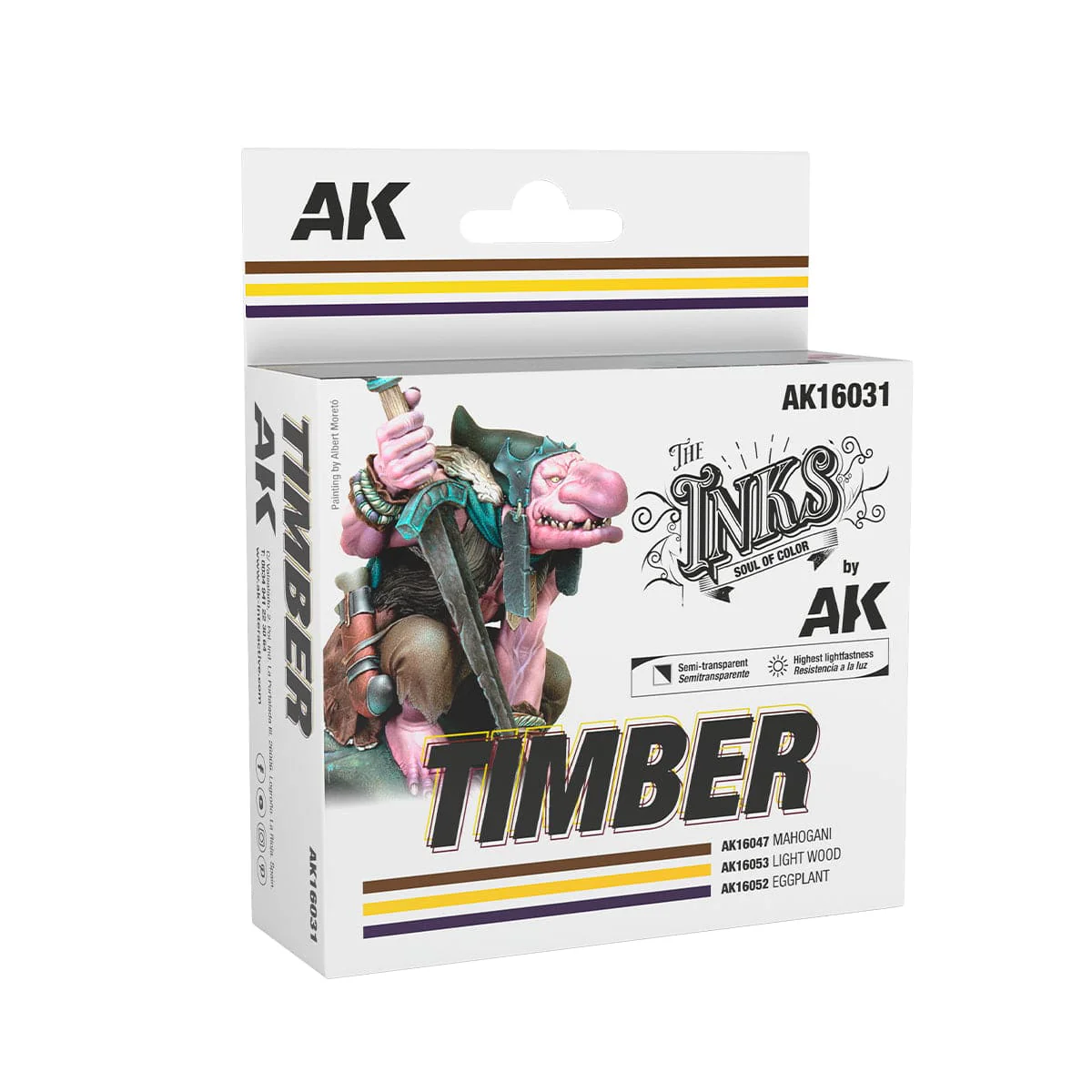 AK Interactive Acrylic Inks 30ml - Timber Set