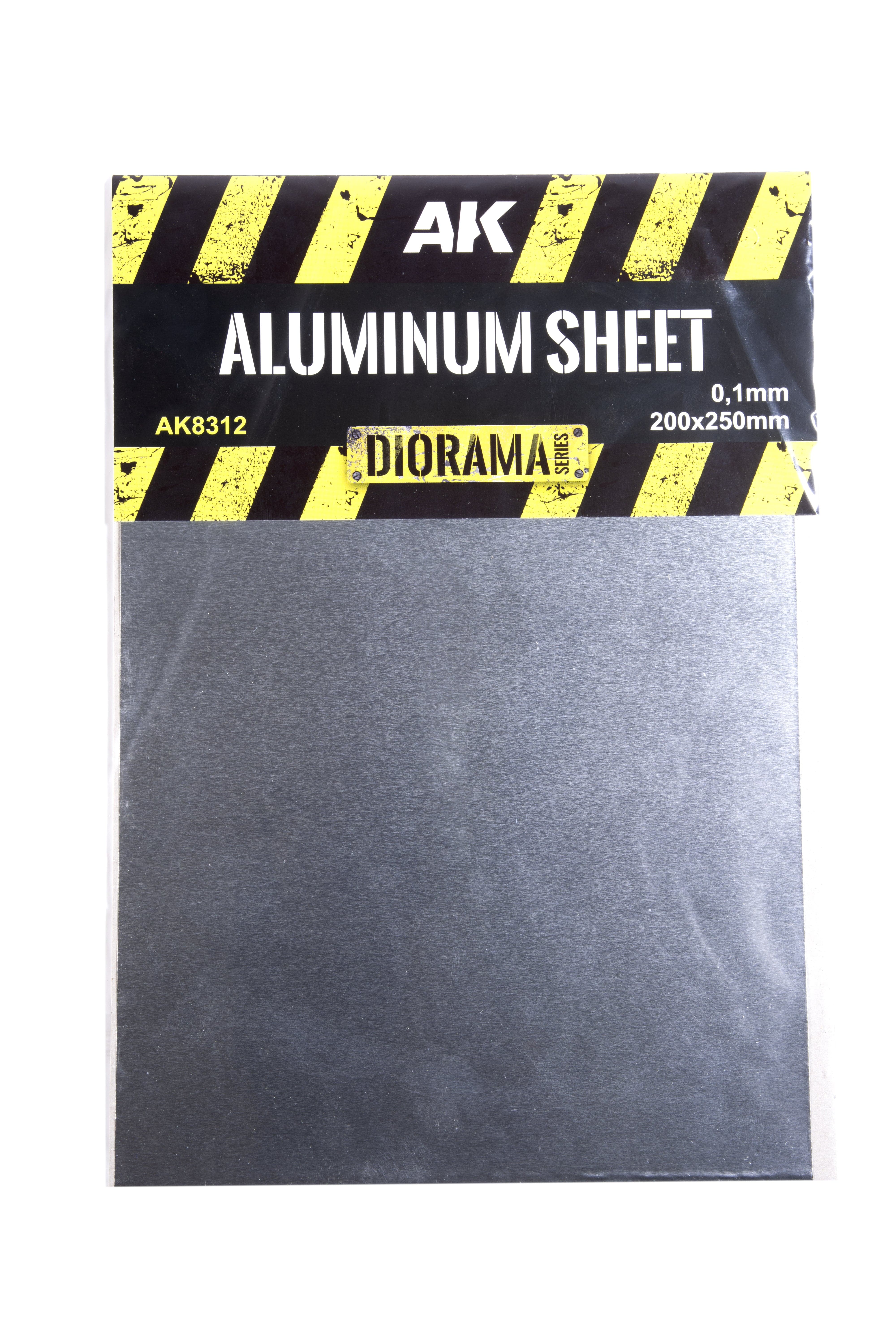 AK Interactive Aluminium Sheet 100UM (200x250mm)
