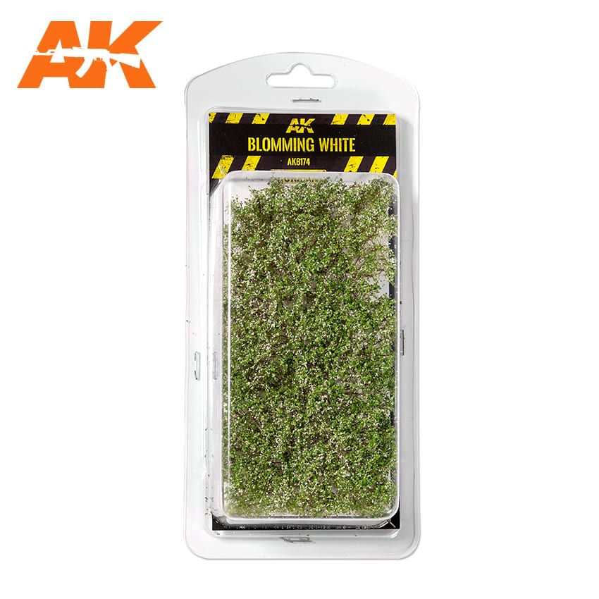 AK Interactive High Quality Blooming White Shrubberies 1/35 / 75mm / 90mm