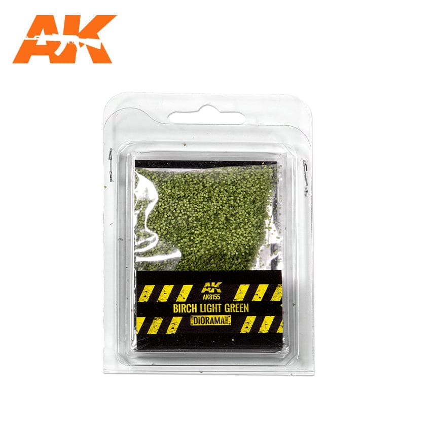 AK Interactive High Quality detailed Birch Light Green Leaves - 28mm 1/72