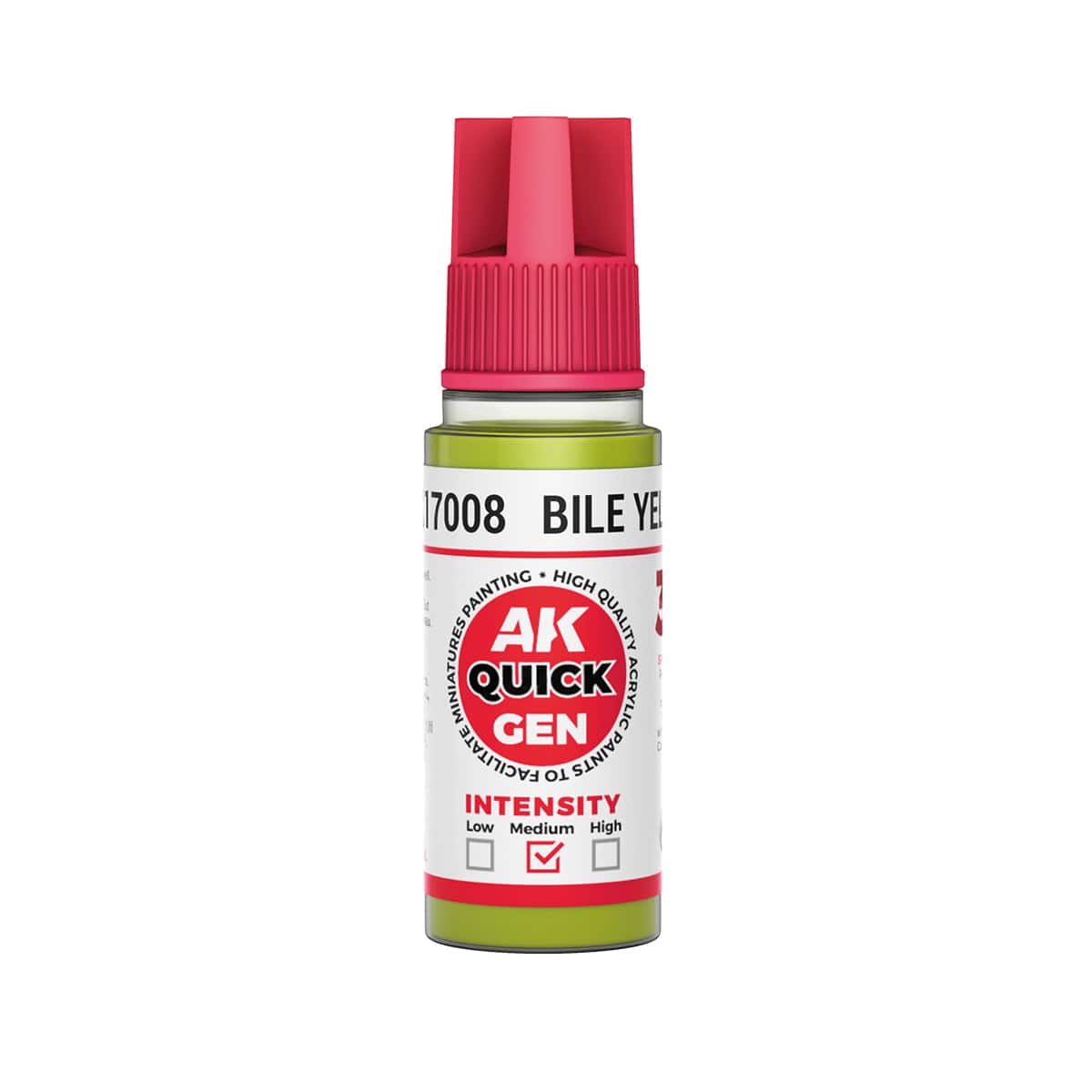 AK Interactive Quick Gen Acrylics 18ml - Bile Yellow