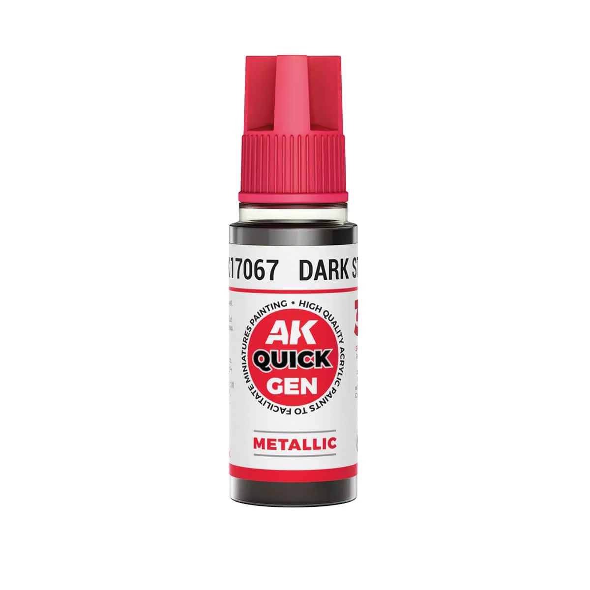 AK Interactive Quick Gen Acrylics 18ml - Dark Steel