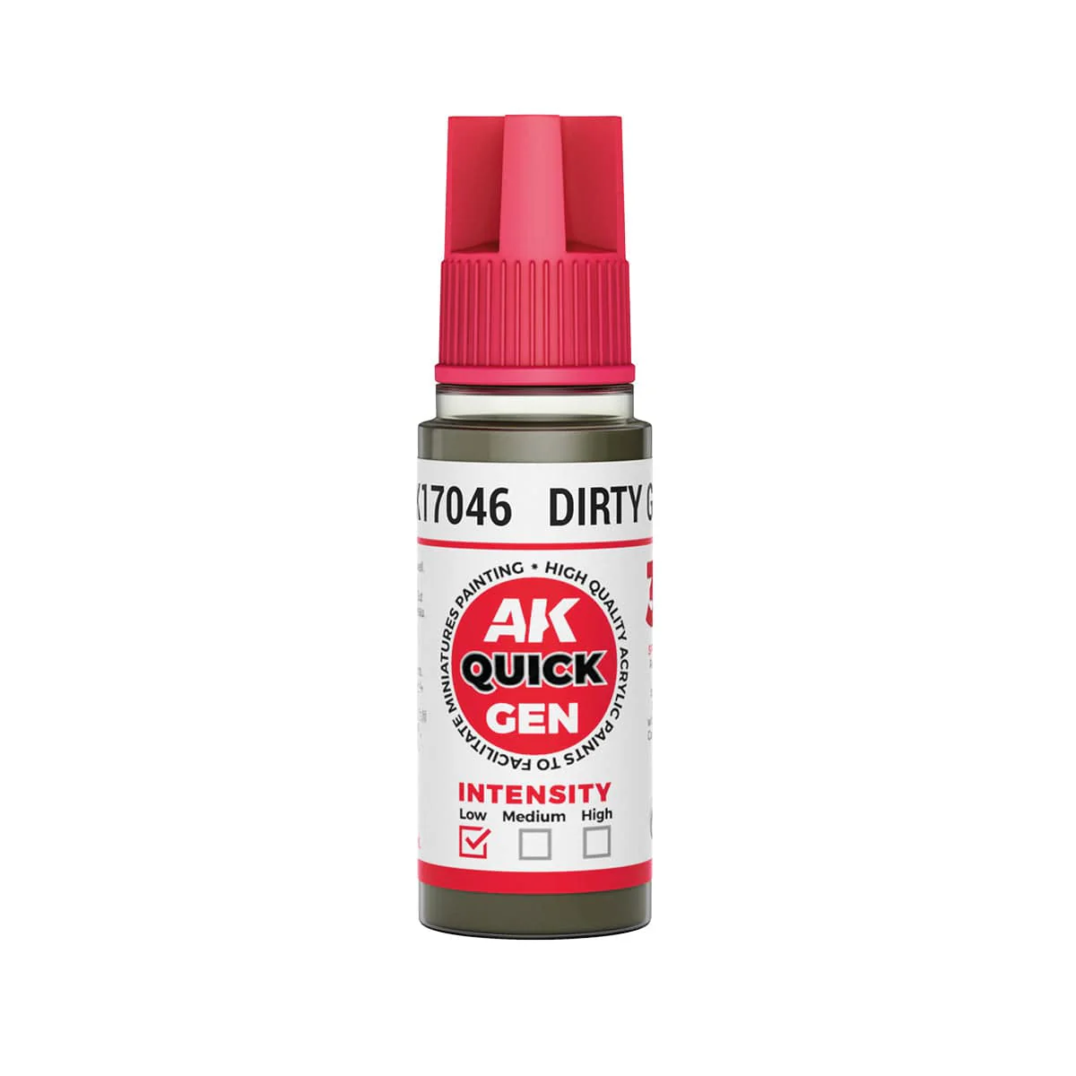 AK Interactive Quick Gen Acrylics 18ml - Dirty Grey