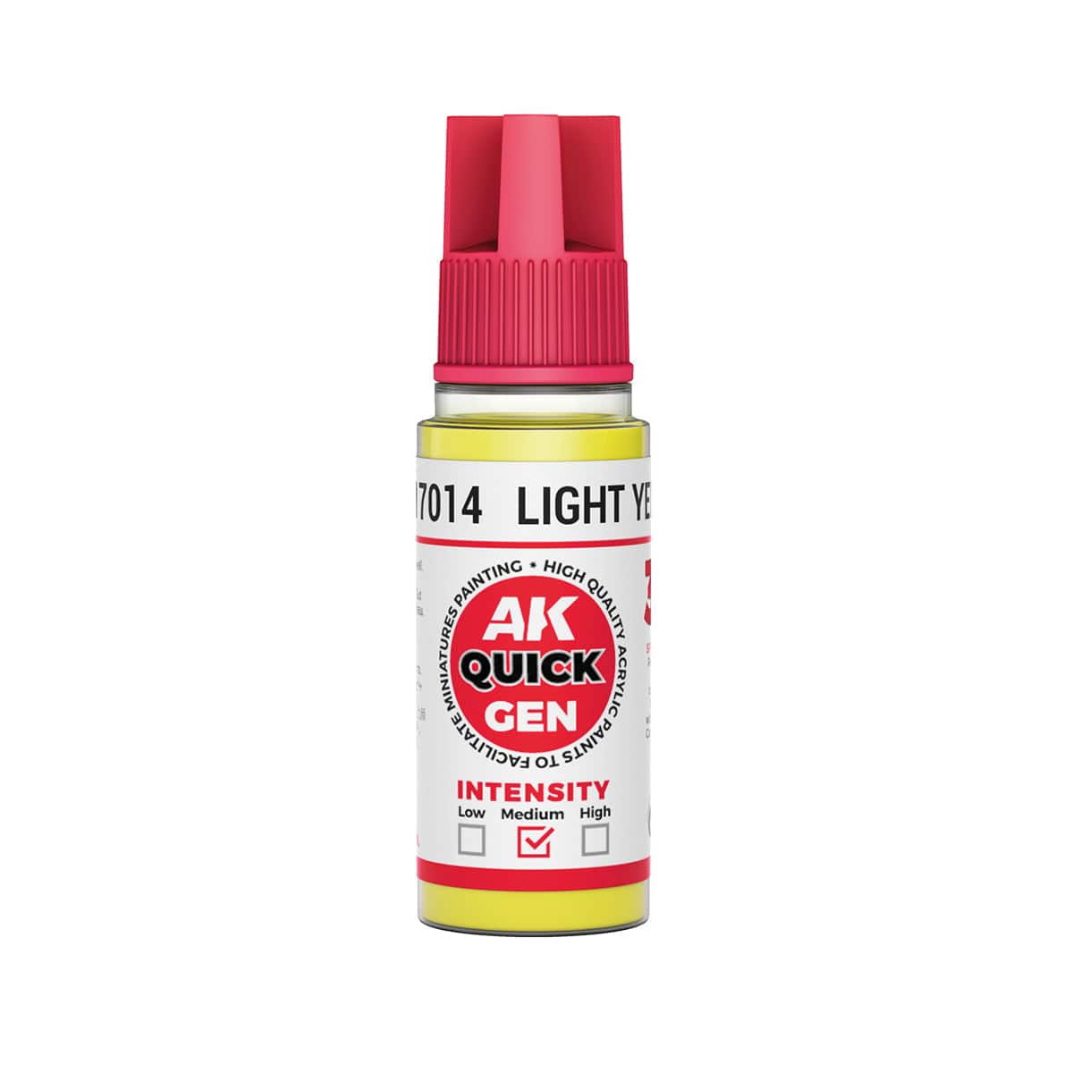 AK Interactive Quick Gen Acrylics 18ml - Light Yellow