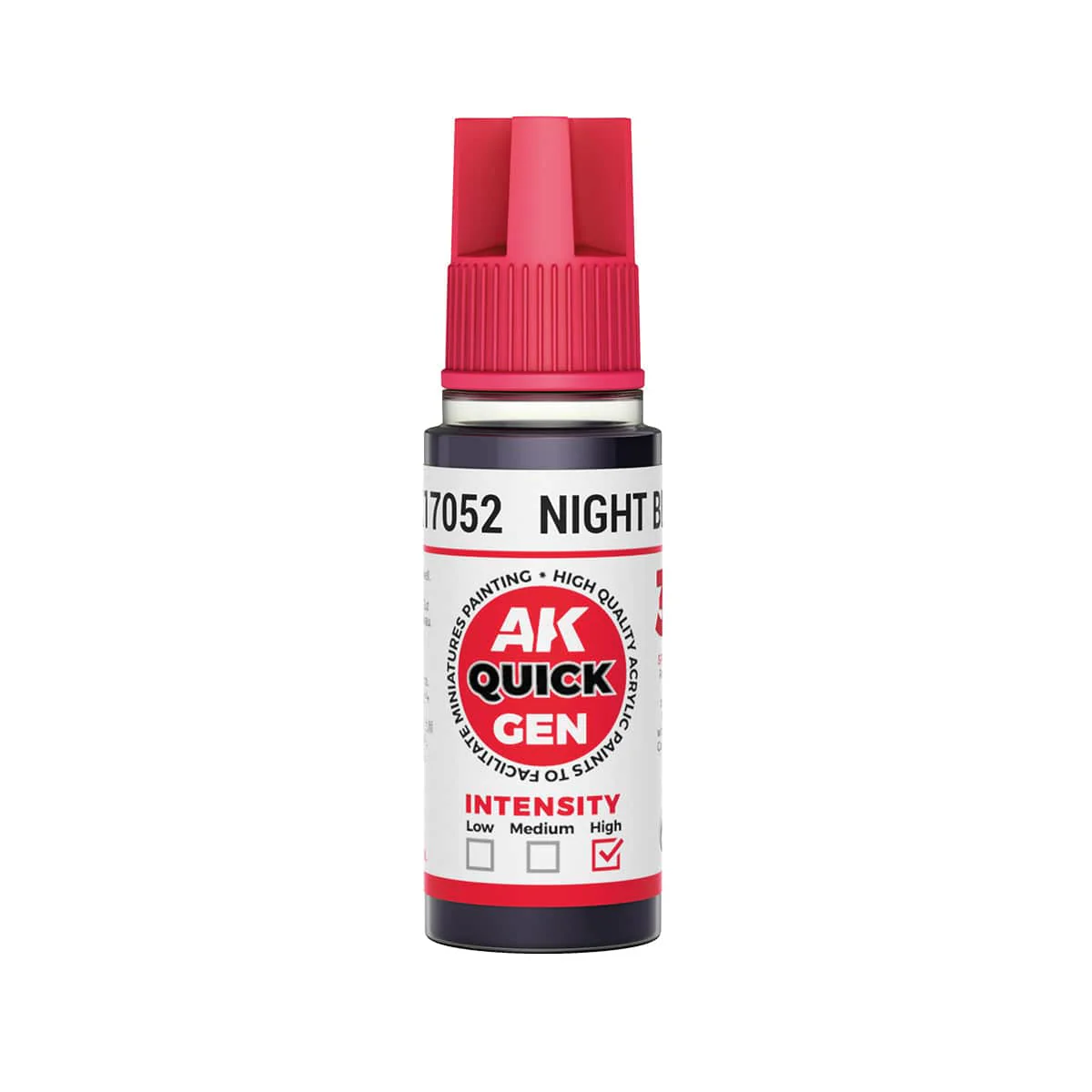AK Interactive Quick Gen Acrylics 18ml - Night Black
