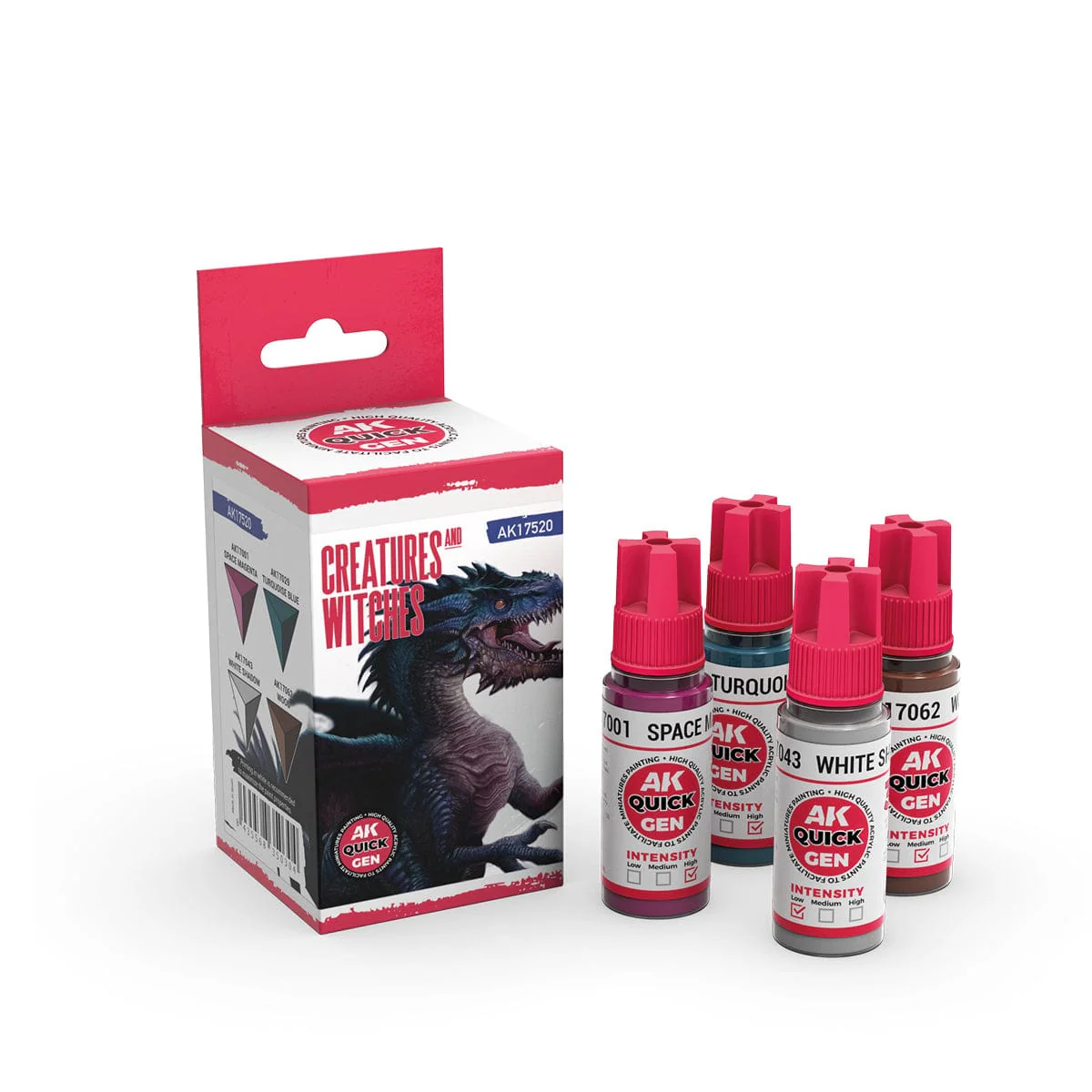 AK Interactive Quick Gen Acrylics Set - Creatures and Witches