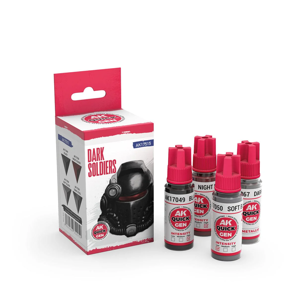 AK Interactive Quick Gen Acrylics Set - Dark Soldiers