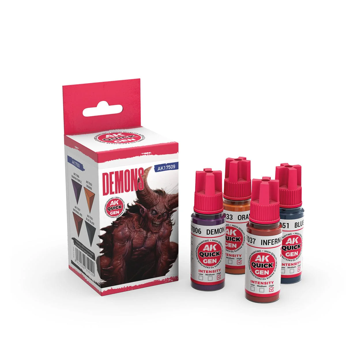 AK Interactive Quick Gen Acrylics Set - Demons