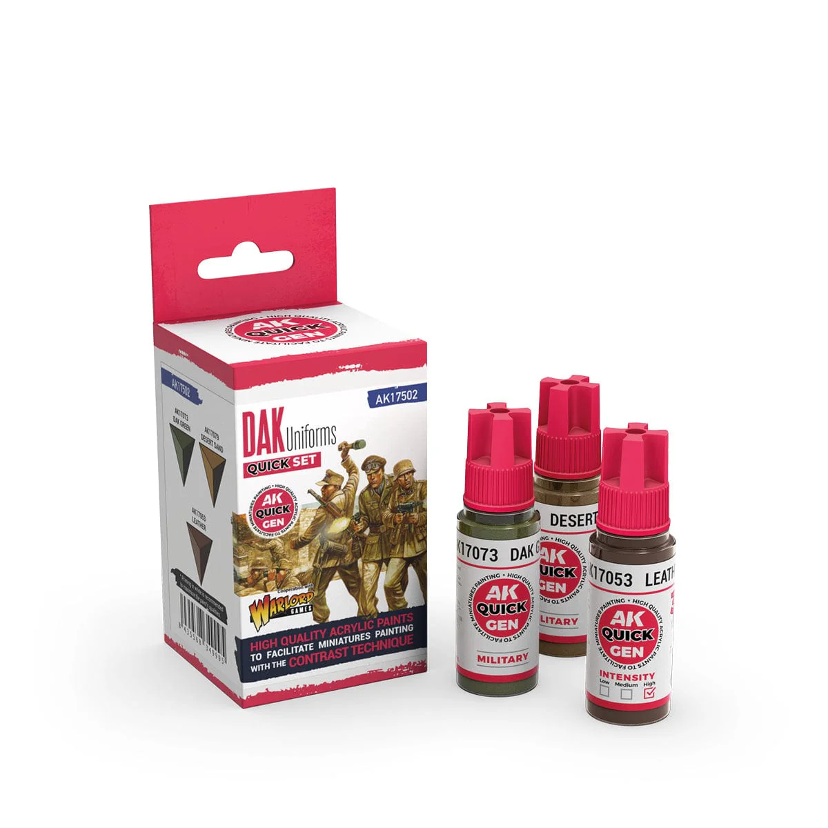 AK Interactive Quick Gen Acrylics Set - Human Flesh