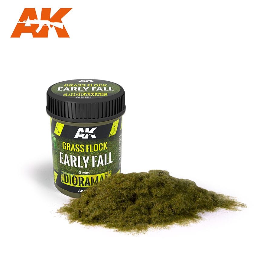 AK Interactive Static Grass Flock 2mm - Early Fall - 250ml