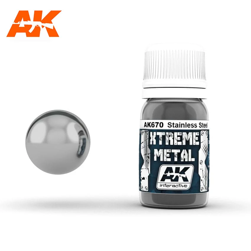 AK Interactive Xtreme Metal Stainless Steel 35ml