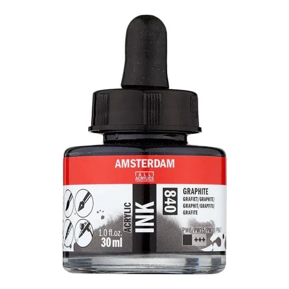 Amsterdam Acrylic Inks 30ml - Graphite