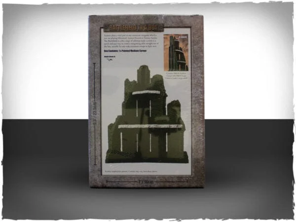 Battlefield In A Box - Battlefront Gothic Battlefields - Medium Corner Ruin - Malachite - Image 2