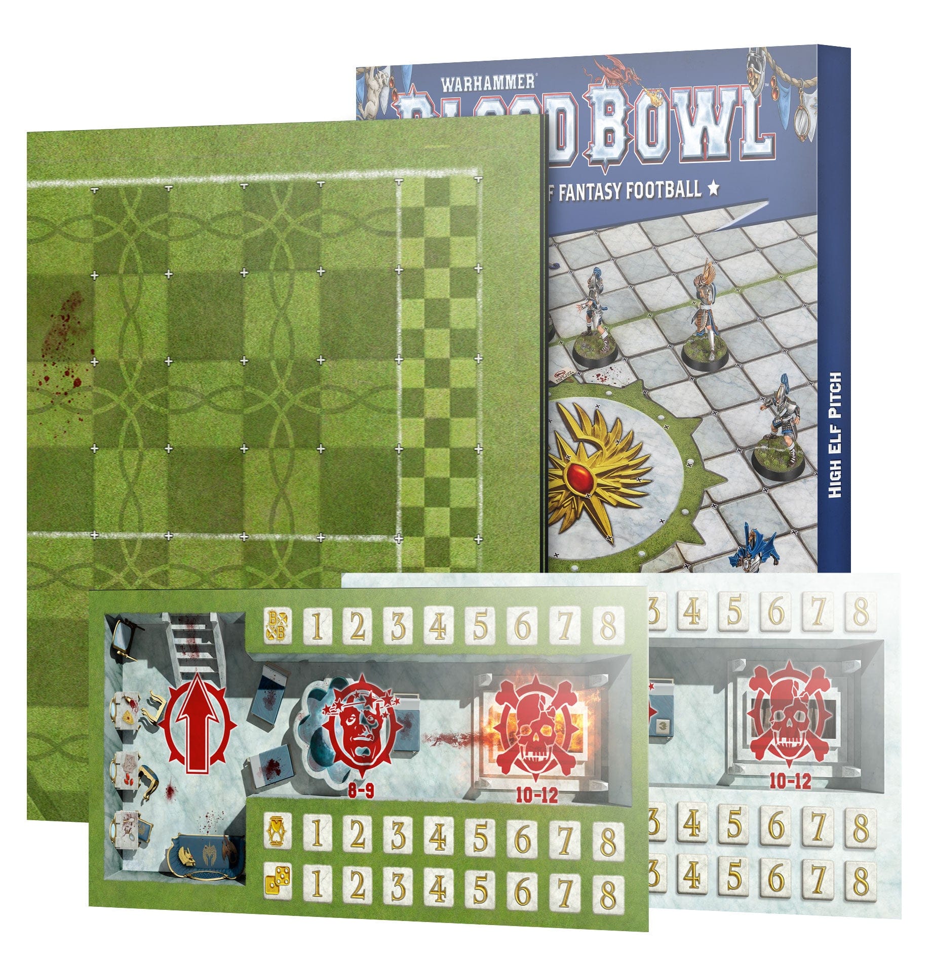Blood Bowl High Elf Pitch & Dugouts