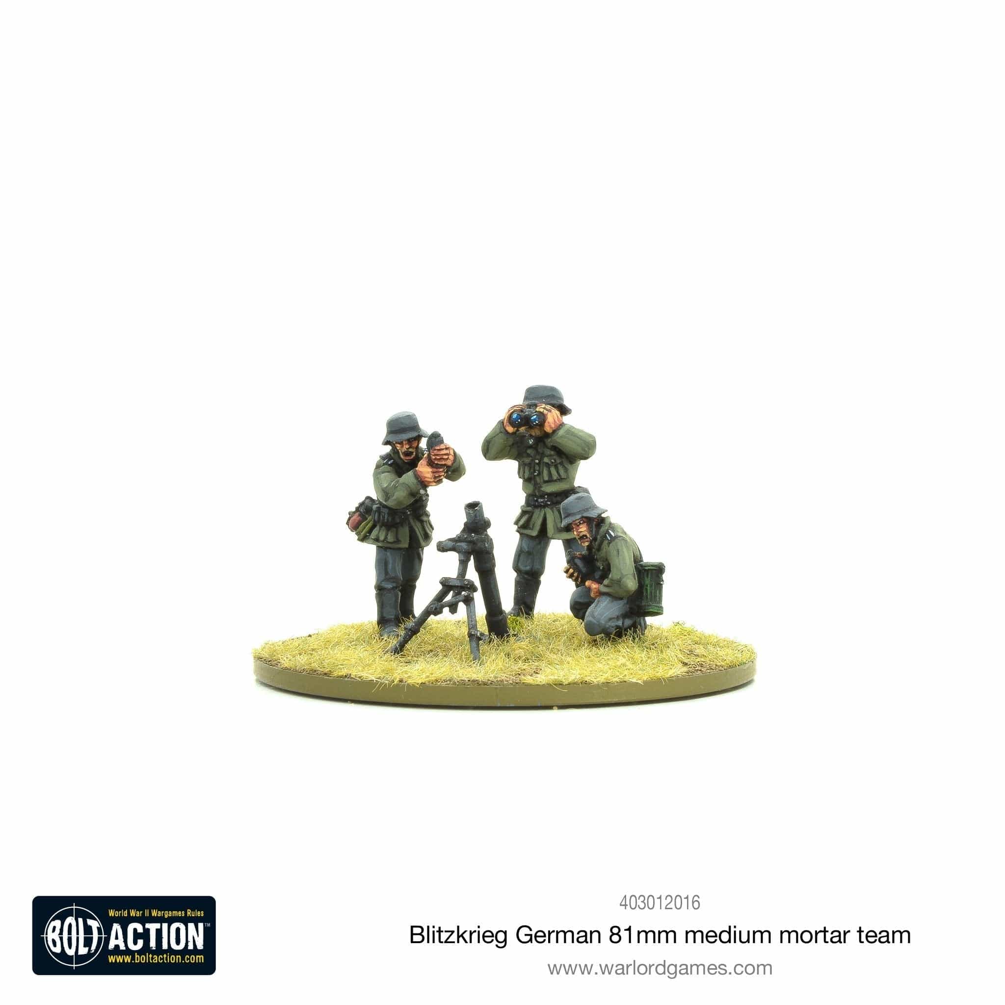 Bolt Action Blitzkrieg German Medium Mortar Team (1939-42)