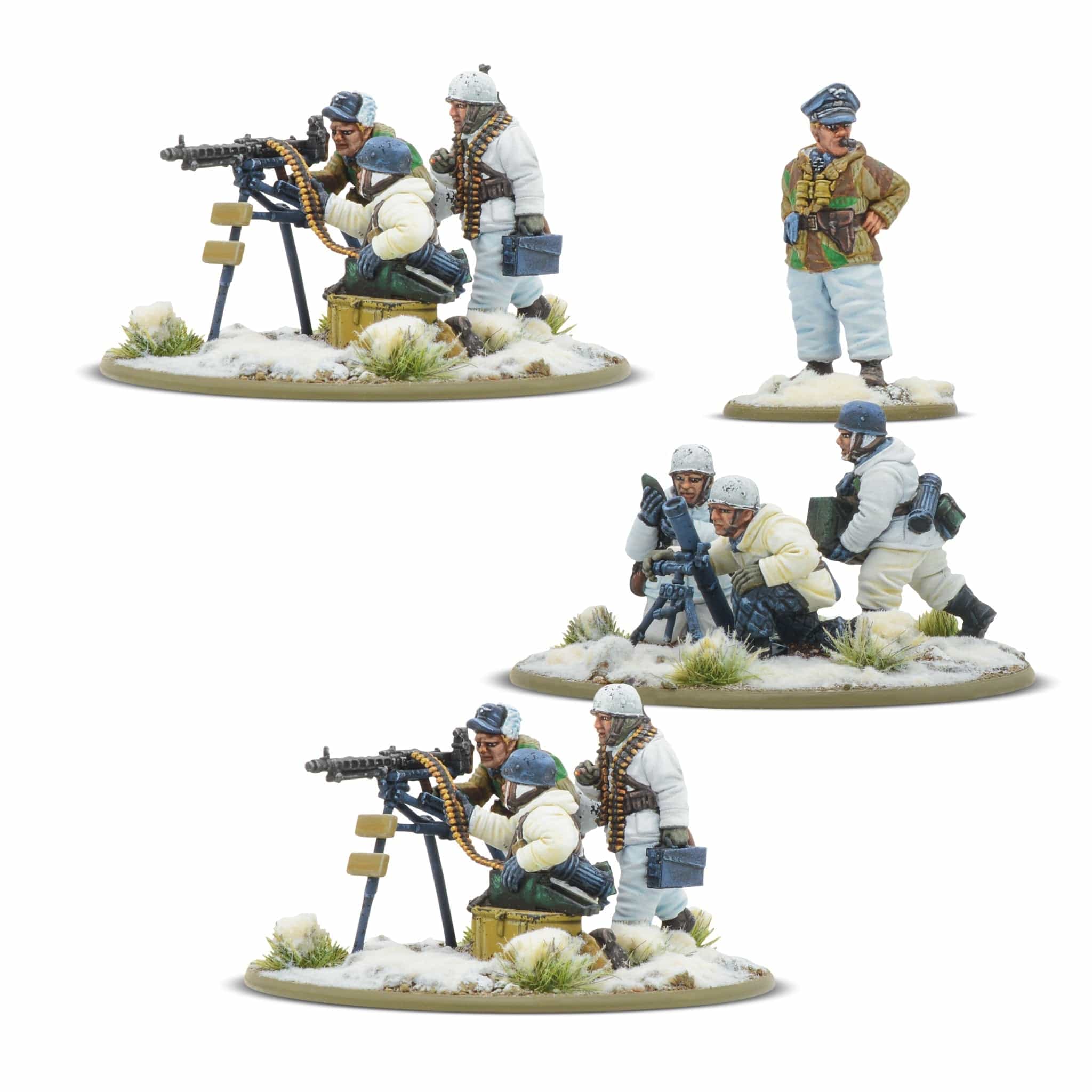Bolt Action Fallschirmjager Winter Heavy Weapon Platoon