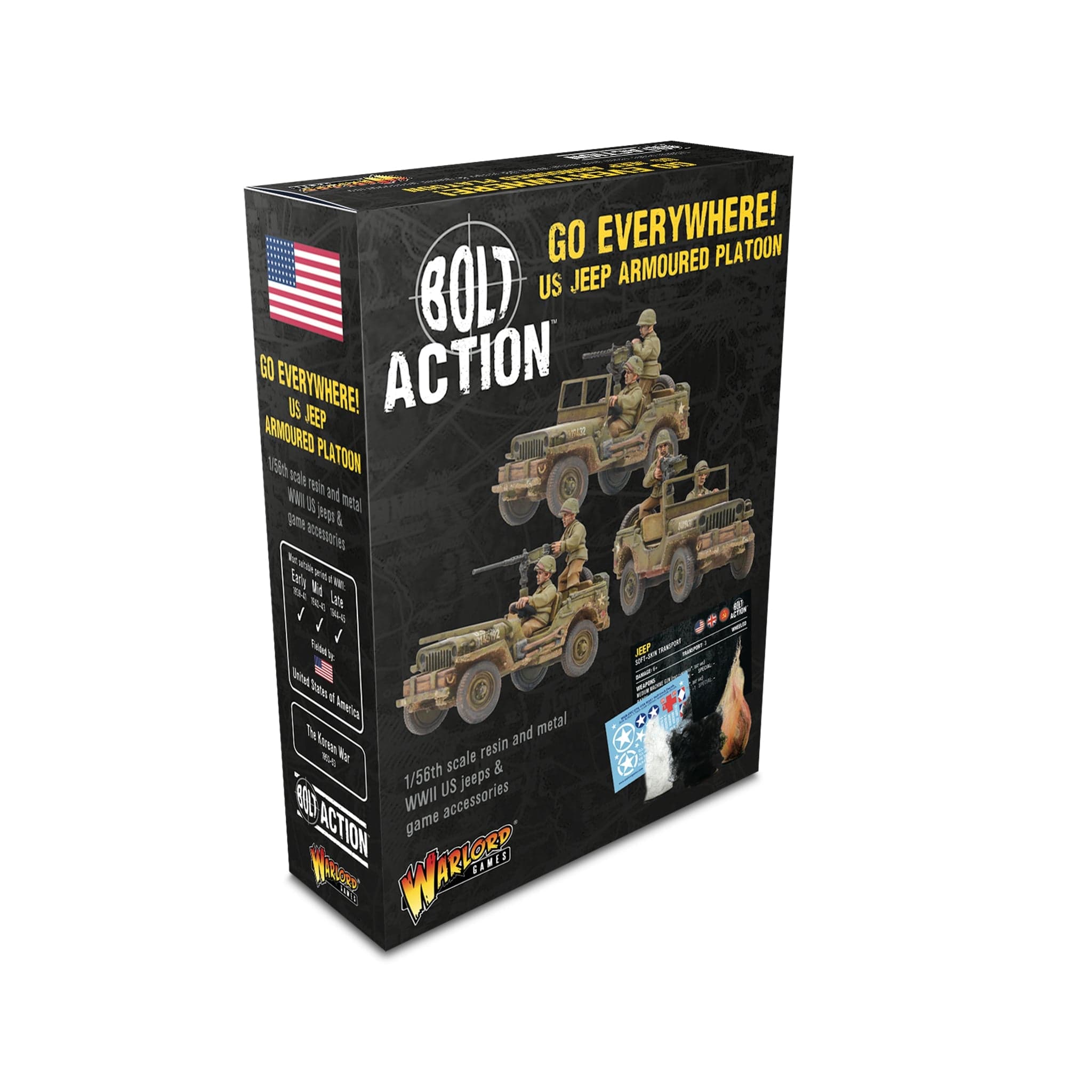 Bolt Action Go Everywhere! US Jeep Armoured Platoon