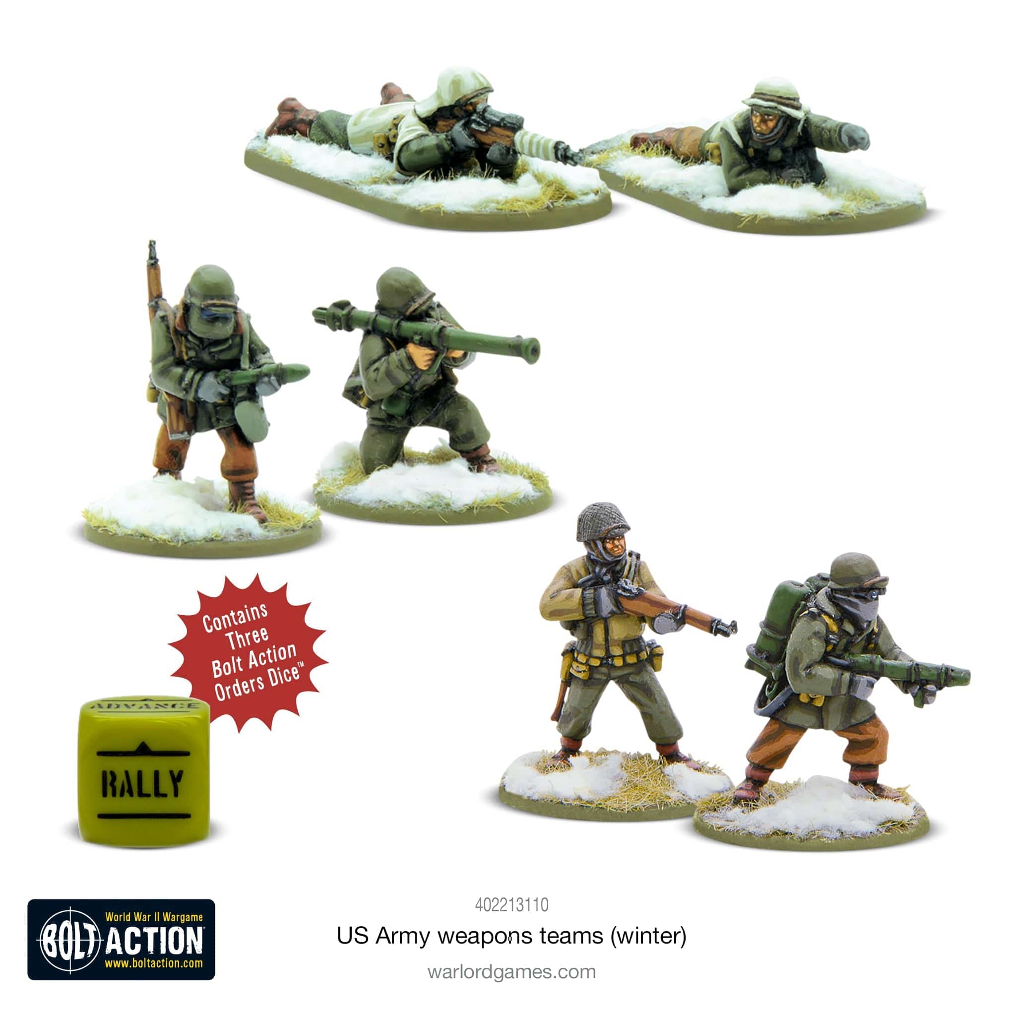 Bolt Action US Army Winter Weapons Teams