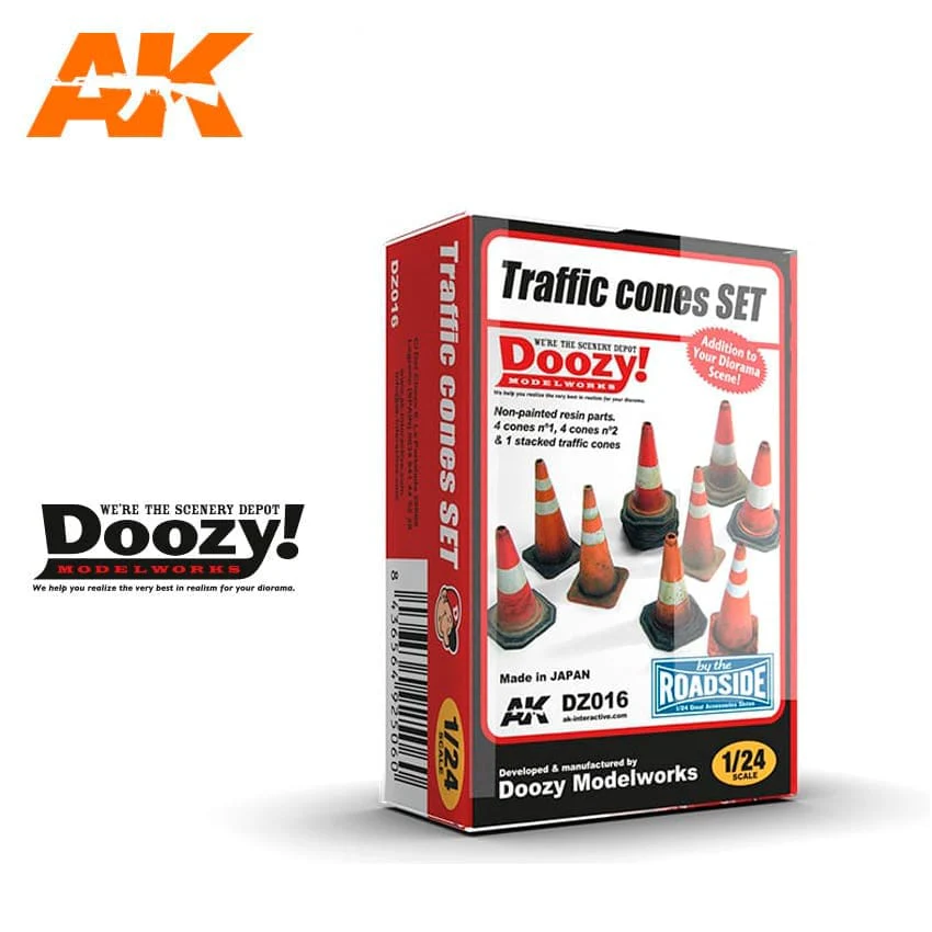 Doozy Dioramas - Scenography kit - Traffic Cones set