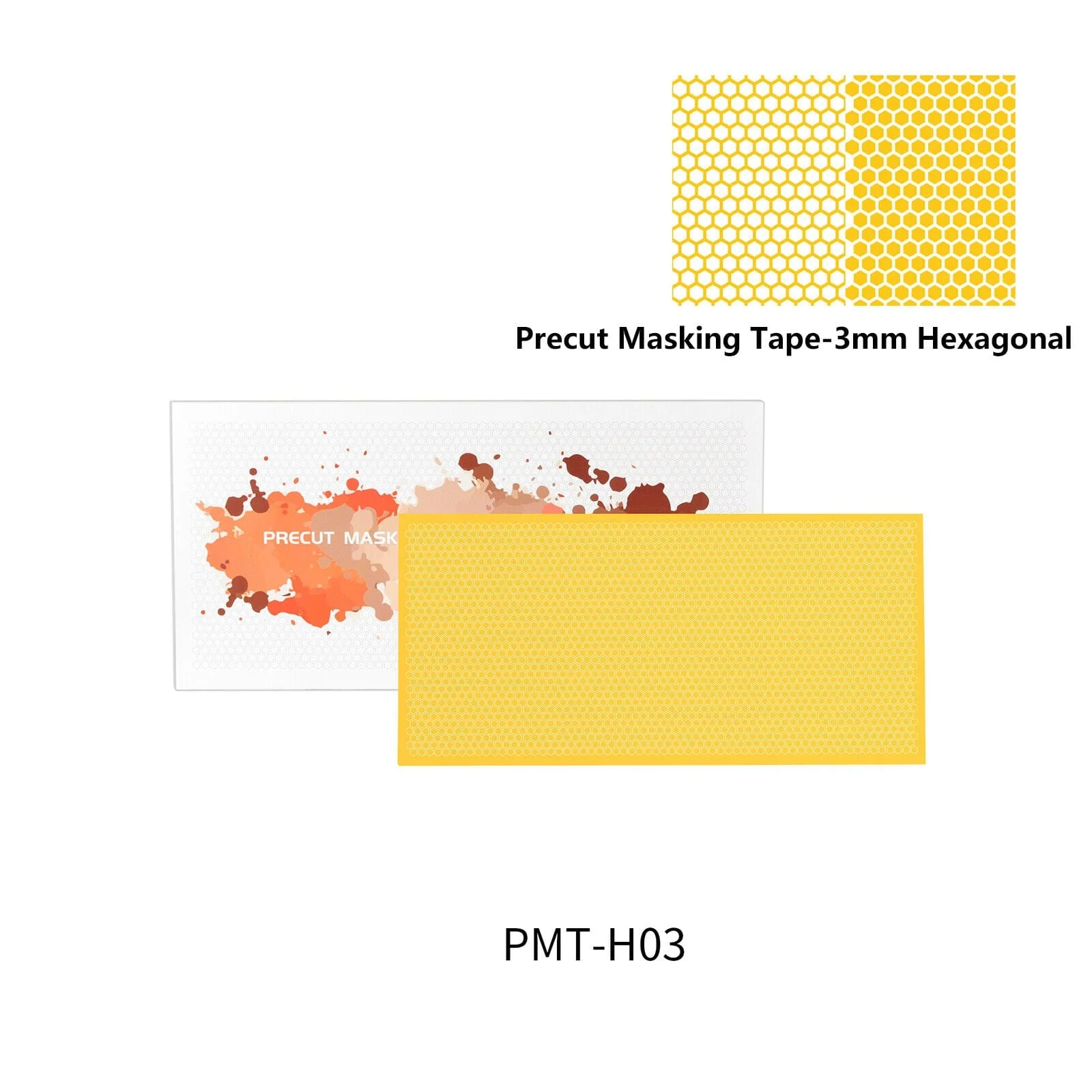 DSPIAE Precut Masking Tape for Airbrush - Hexagonal 3mm