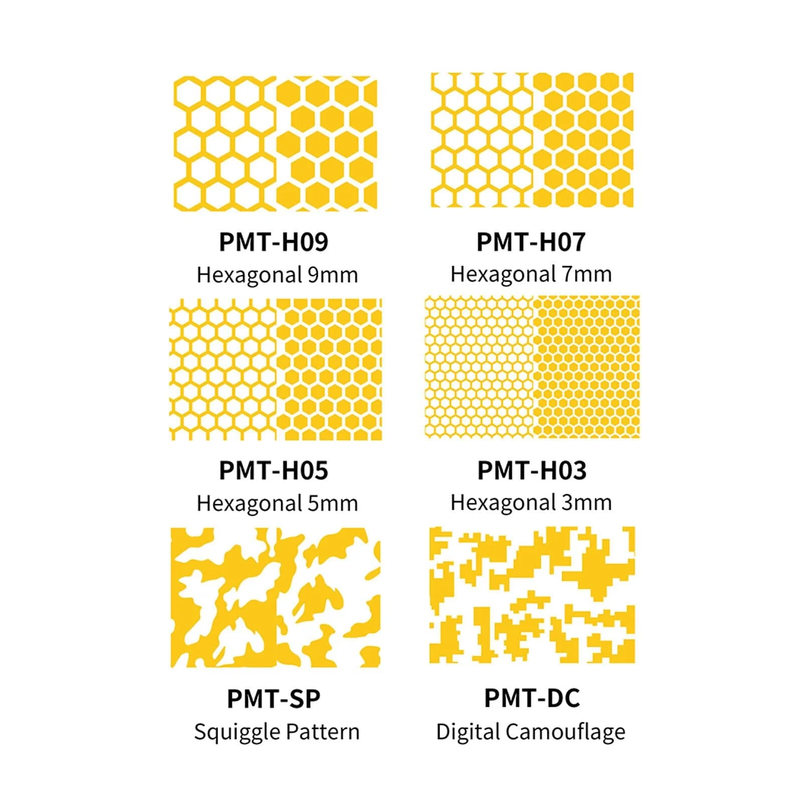 DSPIAE Precut Masking Tape for Airbrush - Squiggle Pattern - Image 3