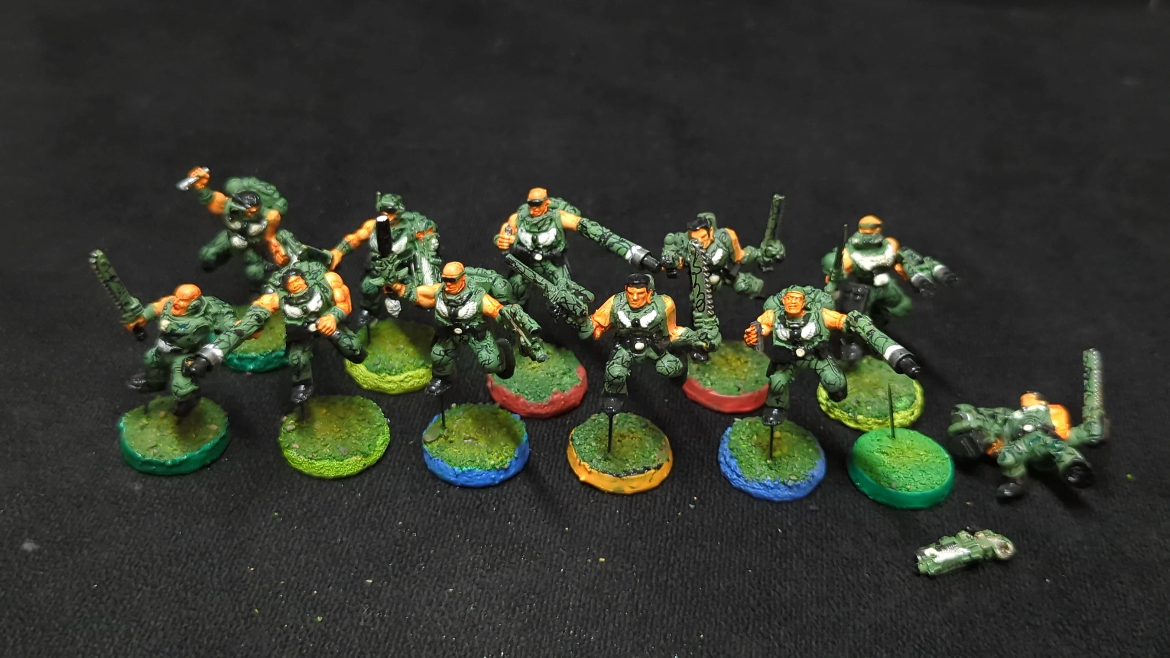 Warhammer 40k Space Marines Scouts x11 OOP Painted