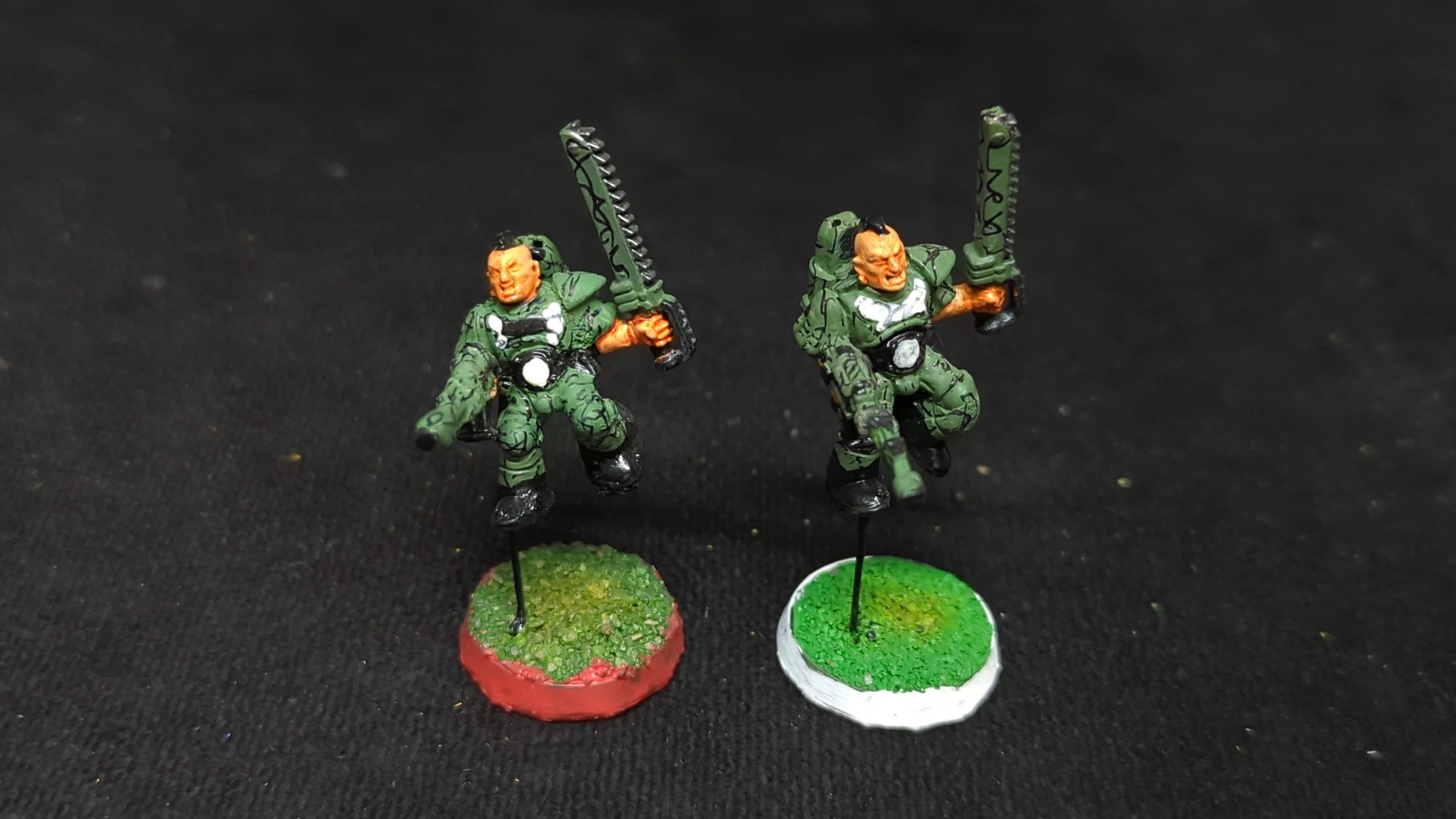 Warhammer 40k Advanced Space Crusade Space Marines Scouts x2 OOP Painted