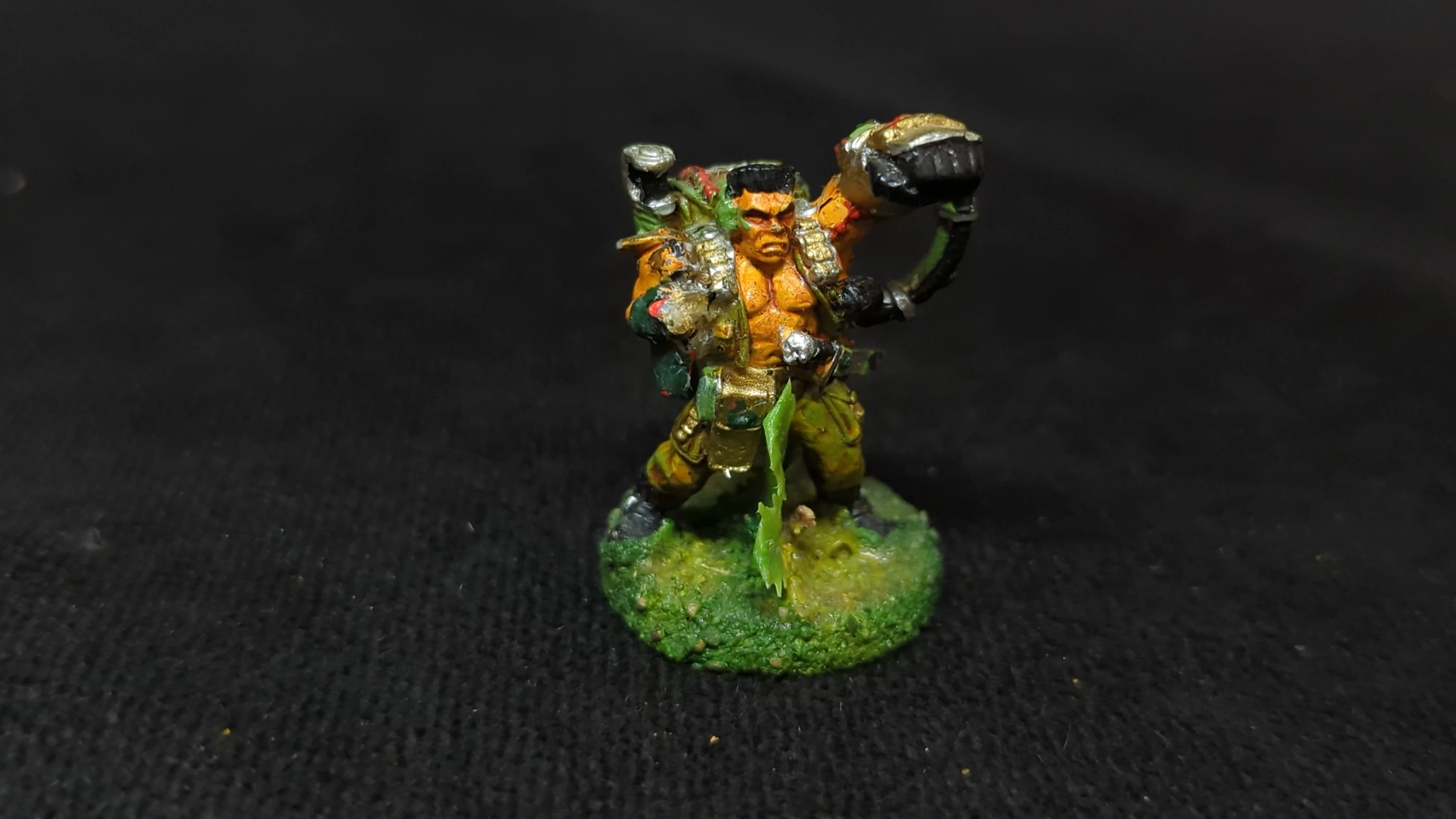 Warhammer 40k Astra Mlitarum Catachan Jungle Fighters Company Commander x1 OOP Painted