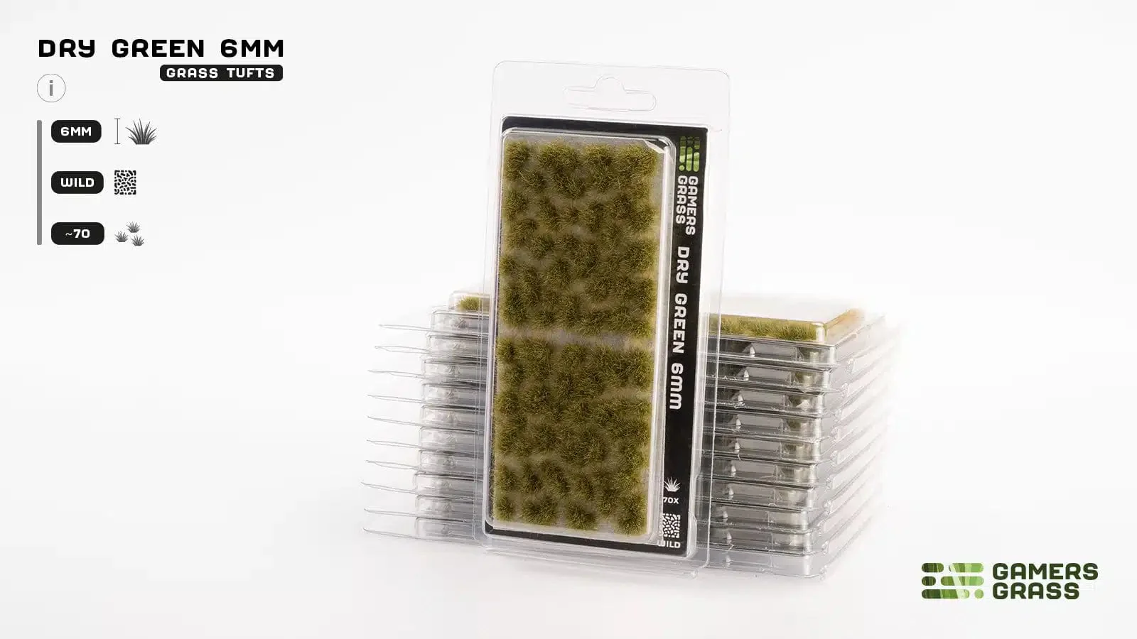 Gamer's Grass Tufts - Dry Green 6mm Wild - Image 2