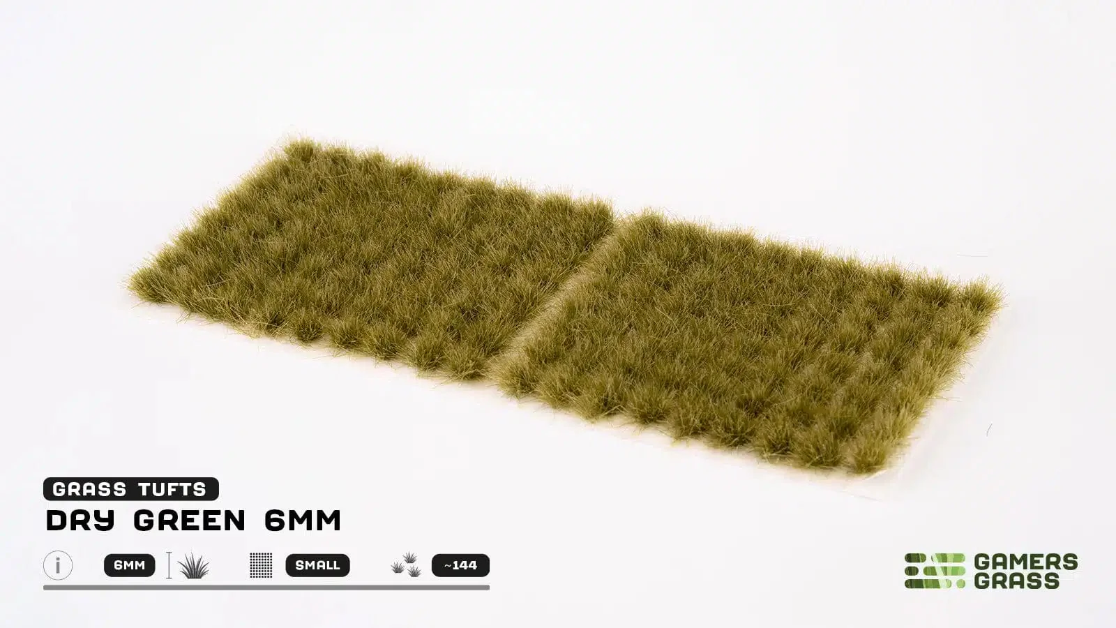 Gamer's Grass Tufts - Dry Green 6mm Small