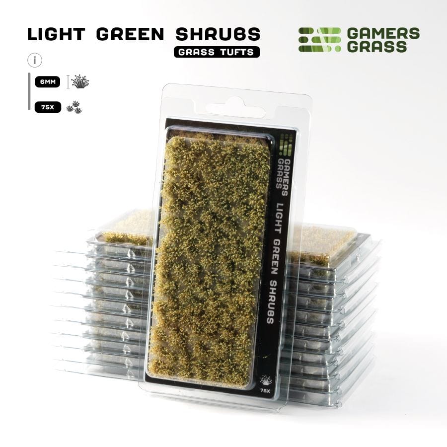 Gamer's Grass Tufts -  Light Green Shrubs