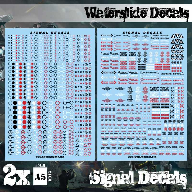 GSW Decals Sheet - Water slide decals