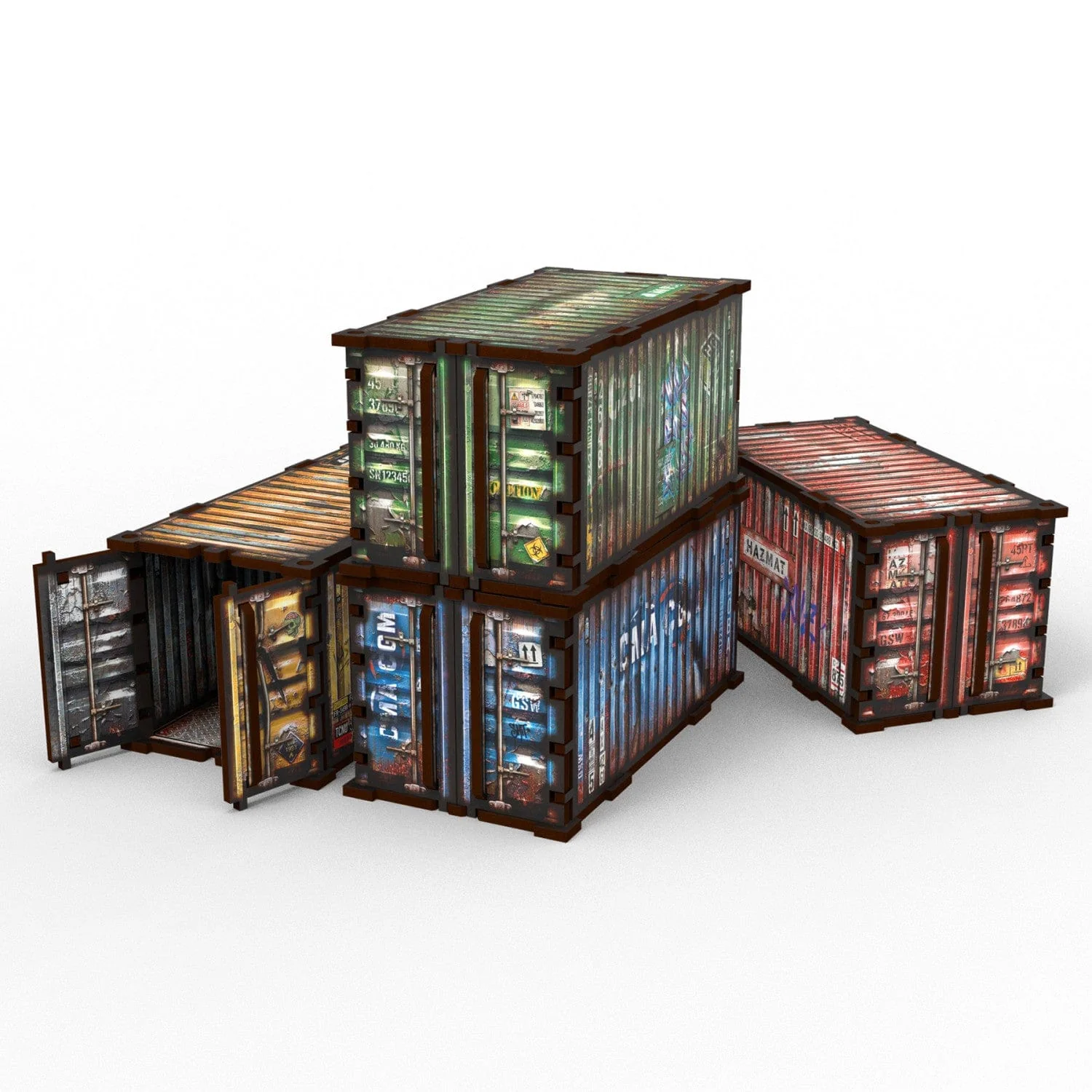 GSW MDF Diorama kit - Pre-painted WTC container (Pack x4)