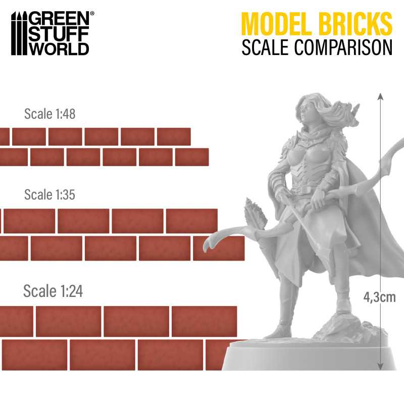 GSW Miniature Model Bricks - Red x2000 1:35 - Image 2